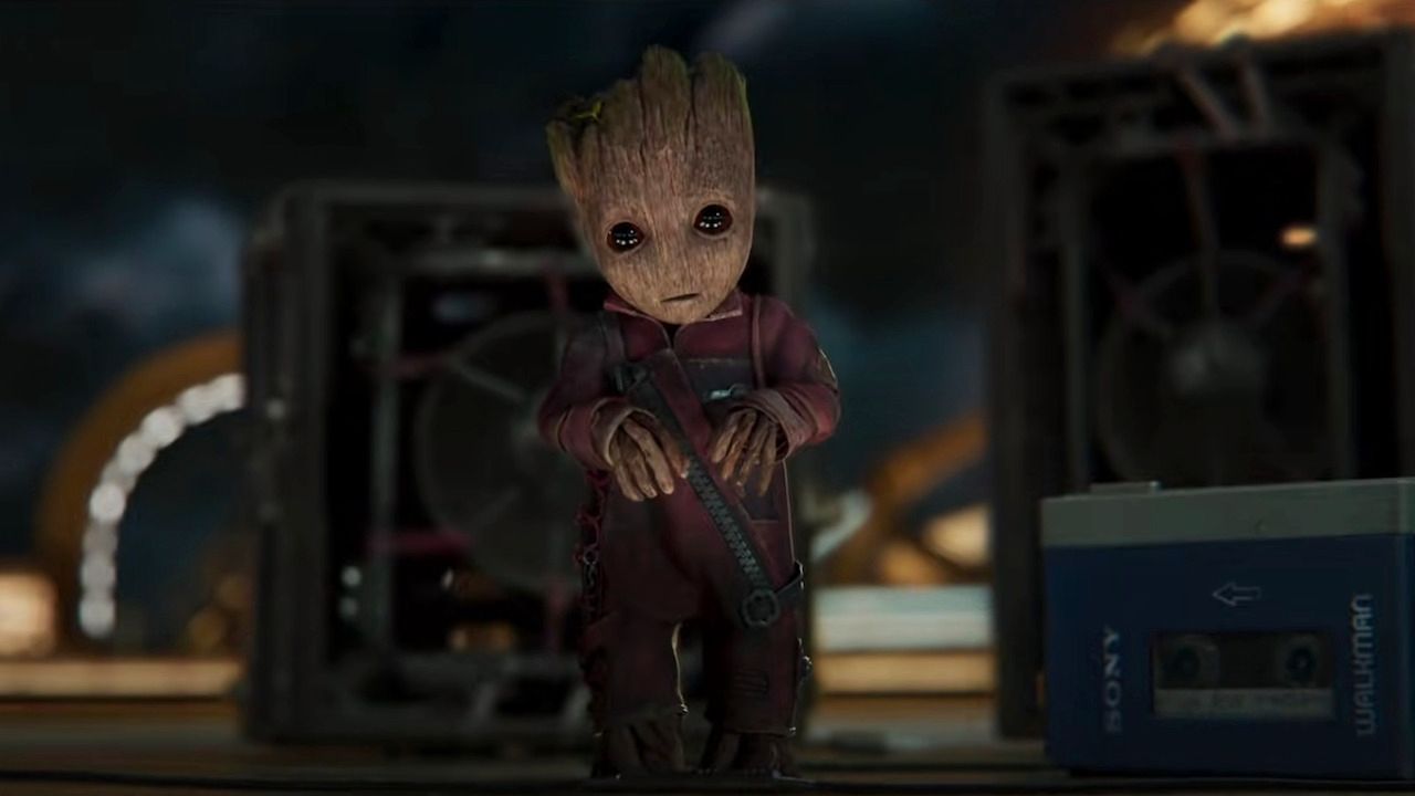 Comic Baby Groot And Drax The Destroyer Wallpapers