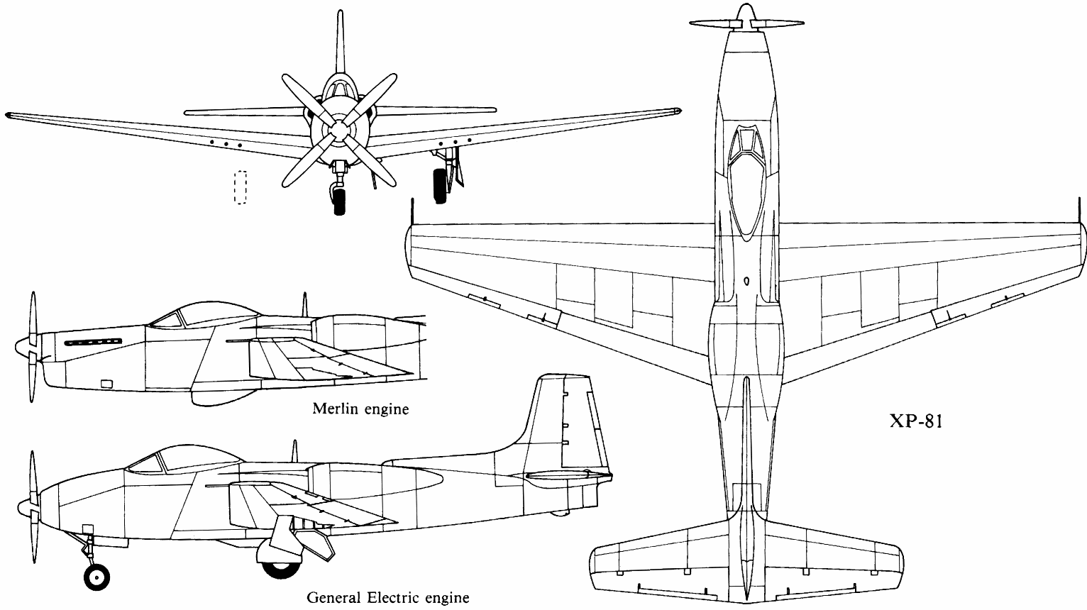 Consolidated Vultee Xp-81 Wallpapers