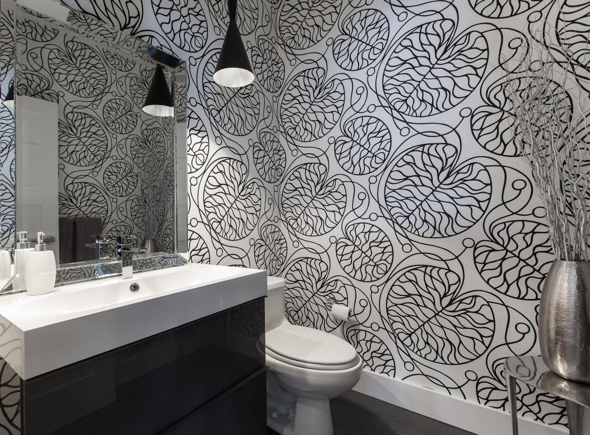 Contemporary Bathroom Wallpapers