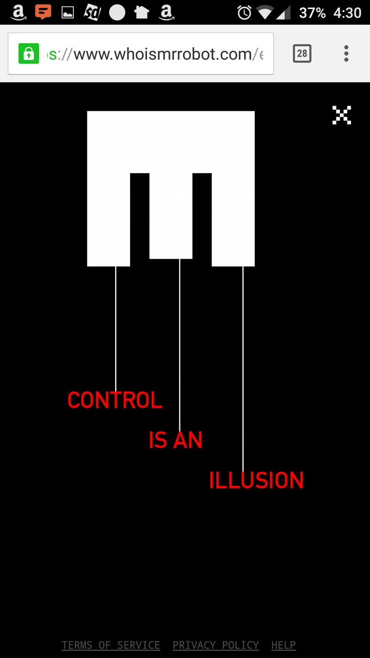 Control Is An Illusion Mr. Robot Elliot Wallpapers