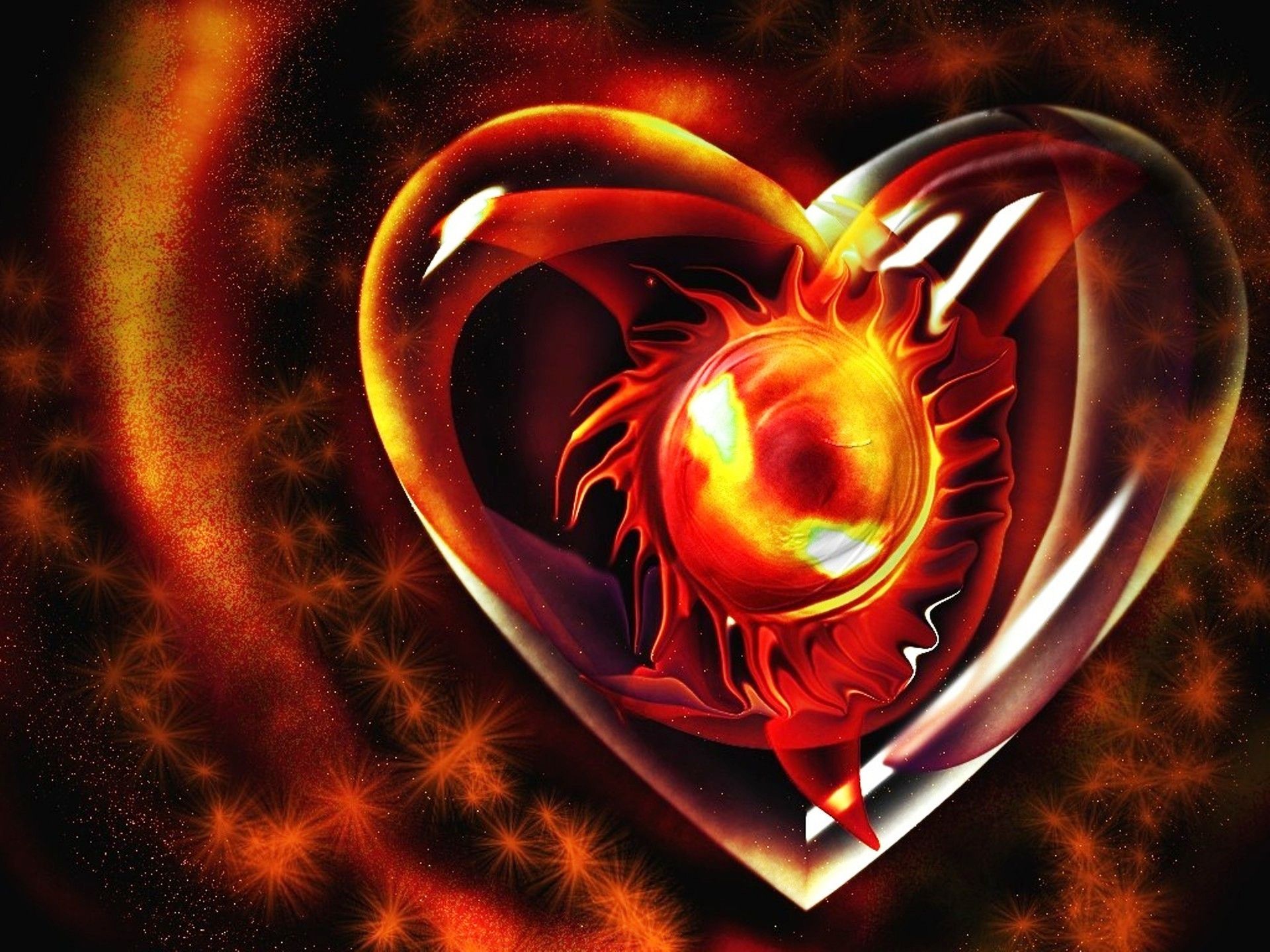 Cool 3D Heart Wallpapers