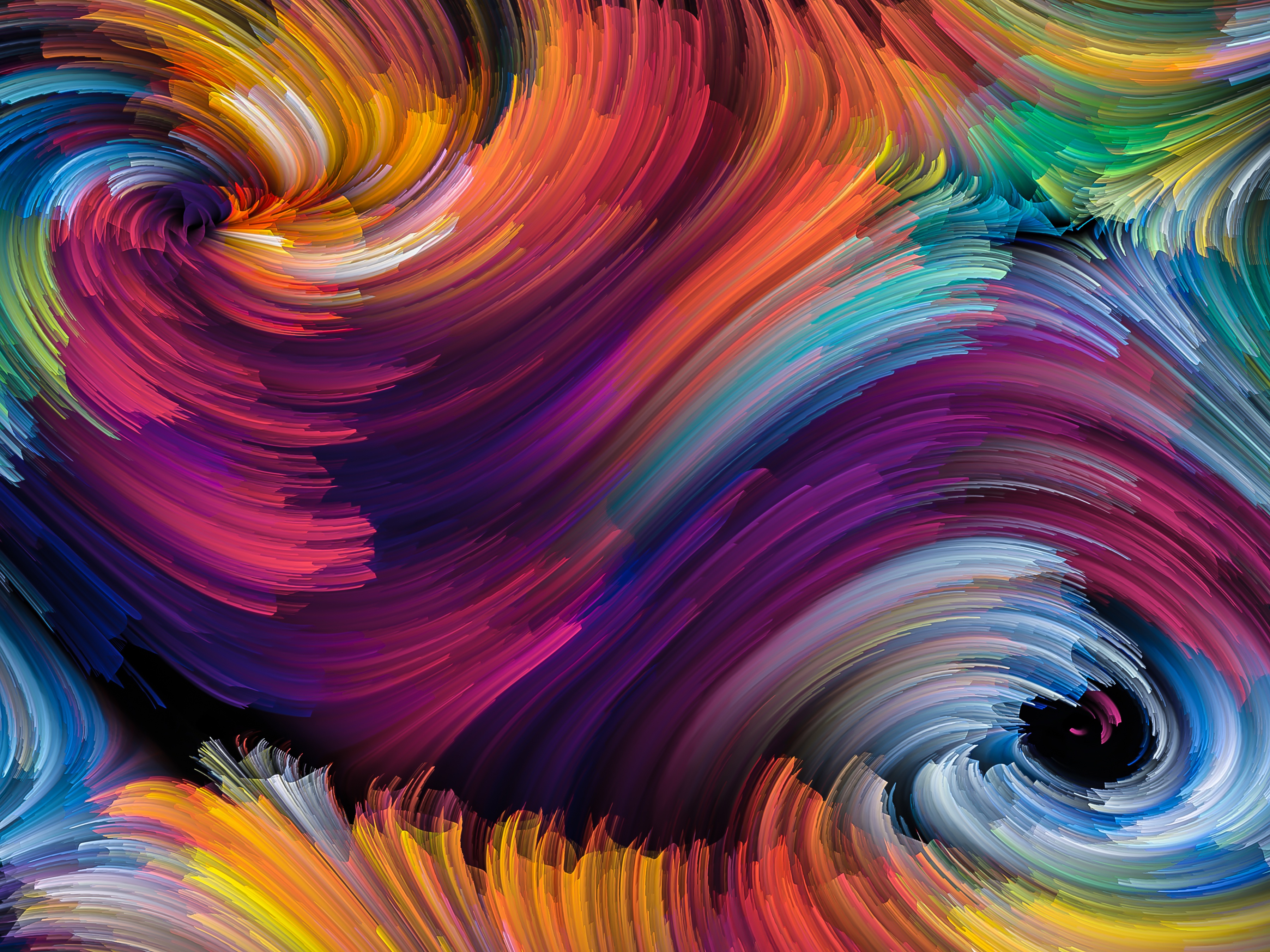 Cool Abstract Swirls Shape Art Wallpapers