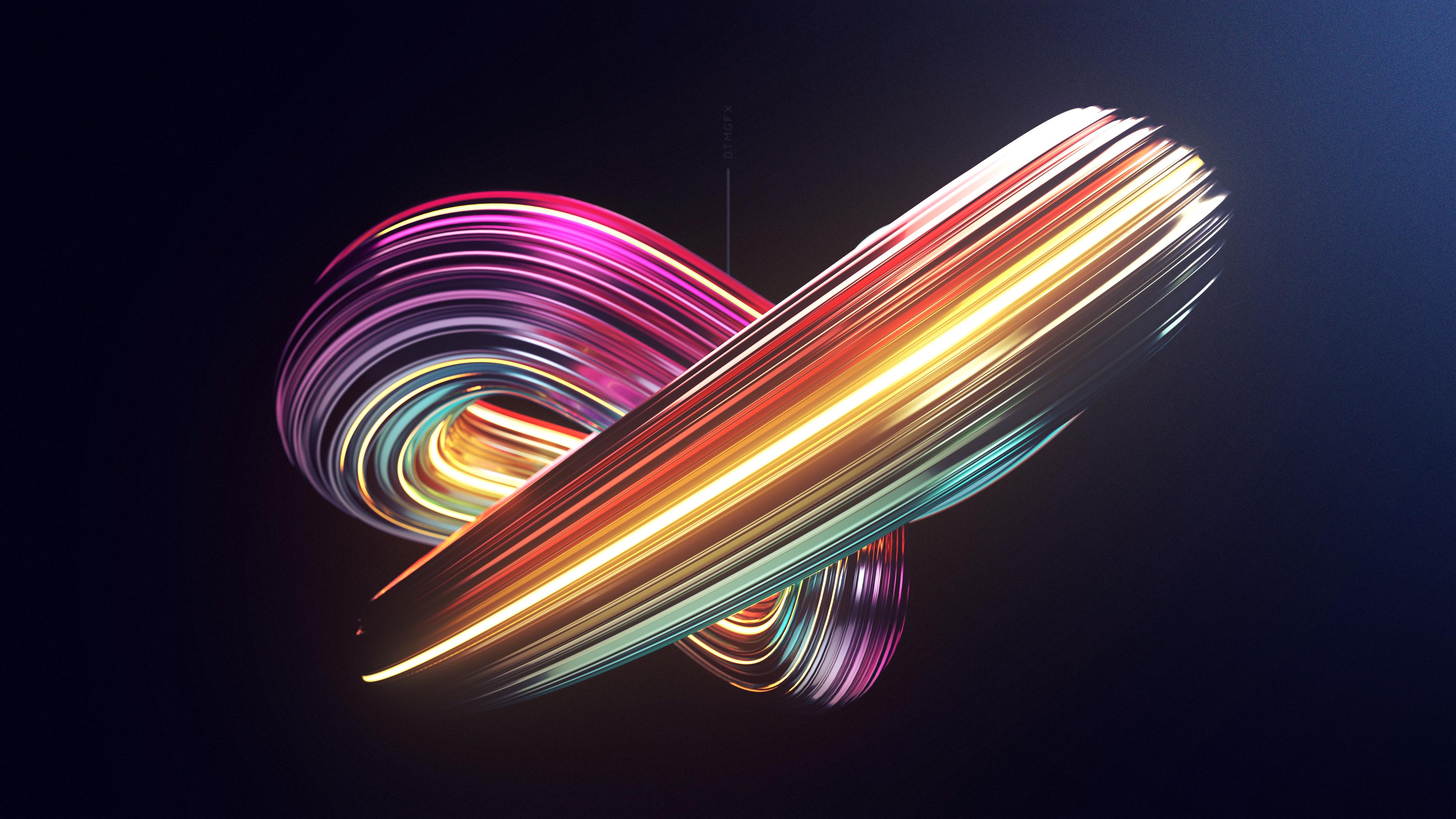 Cool Abstract Swirls Shape Art Wallpapers