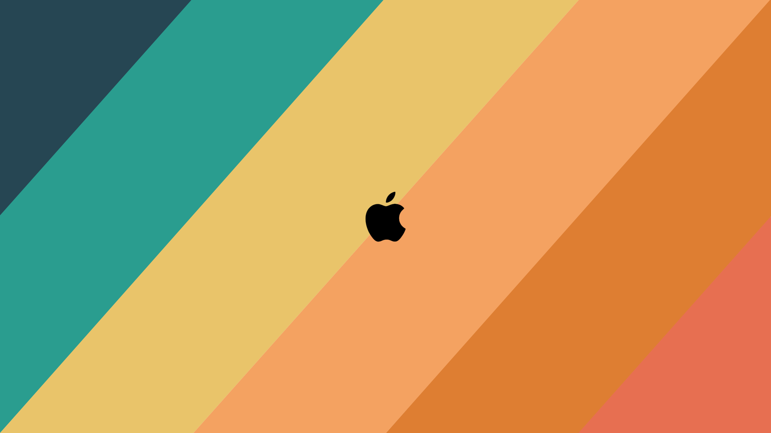 Cool Apple Logo Gradient Line Wallpapers