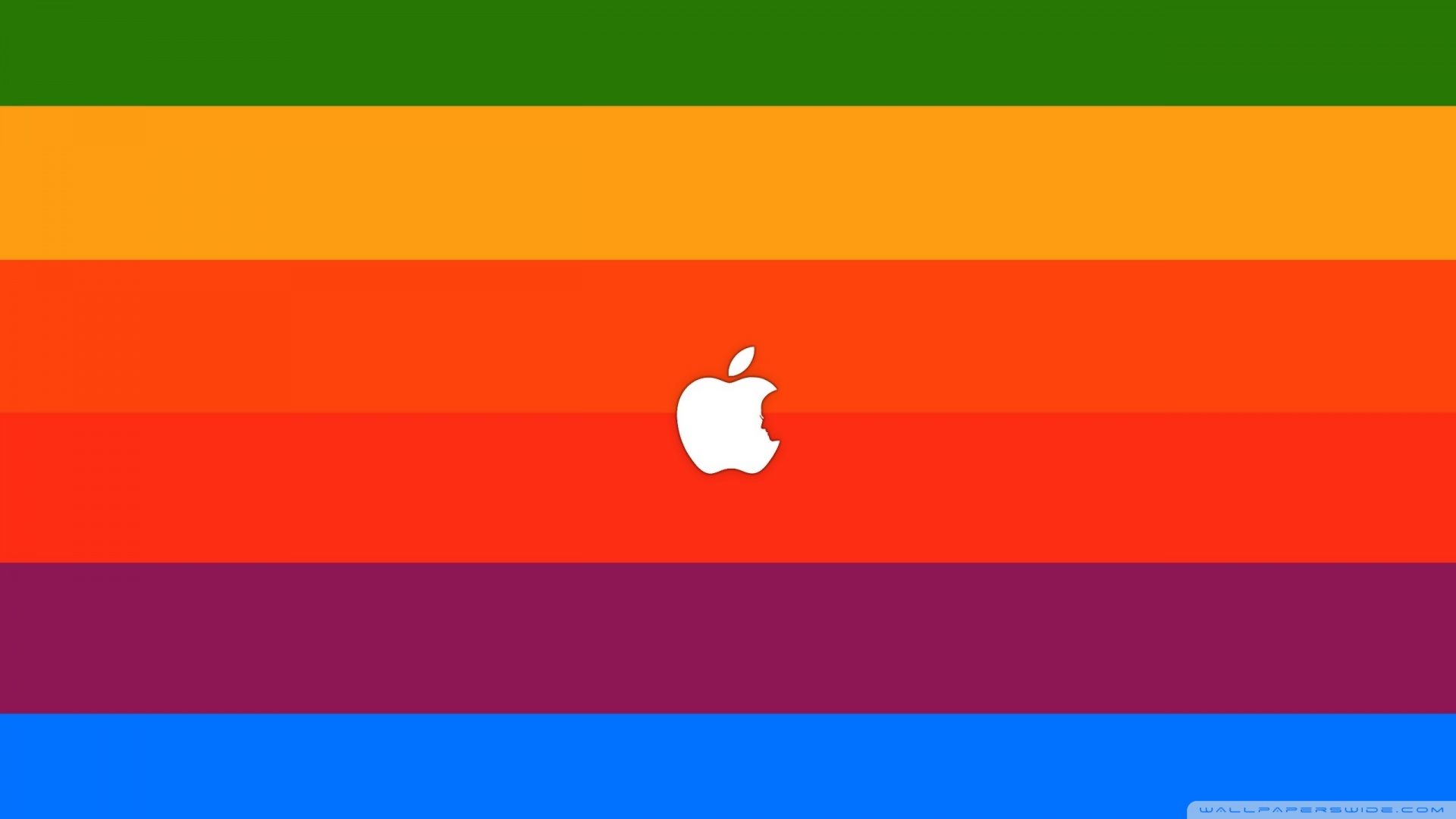 Cool Apple Logo Gradient Line Wallpapers