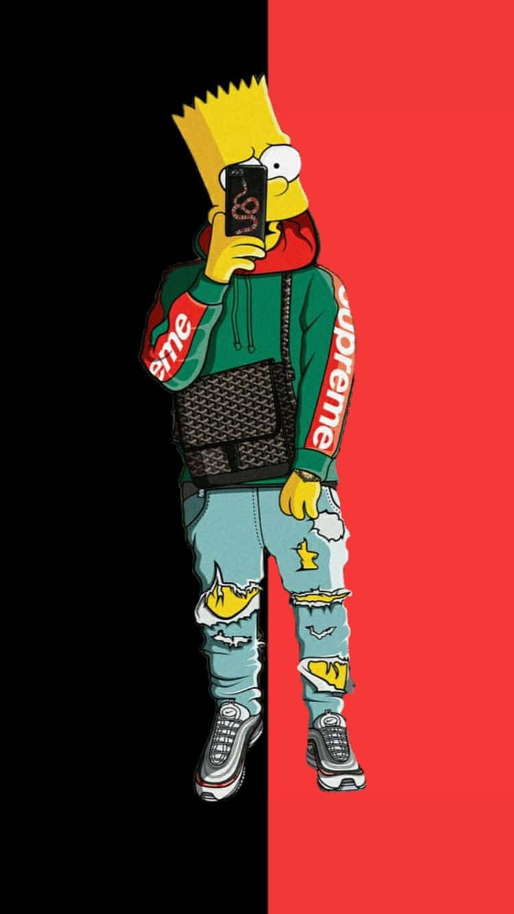 Cool Bart Simpson Gucci Wallpapers