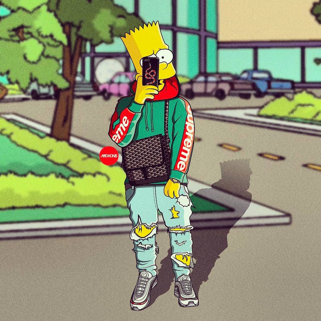 Cool Bart Simpson Gucci Wallpapers