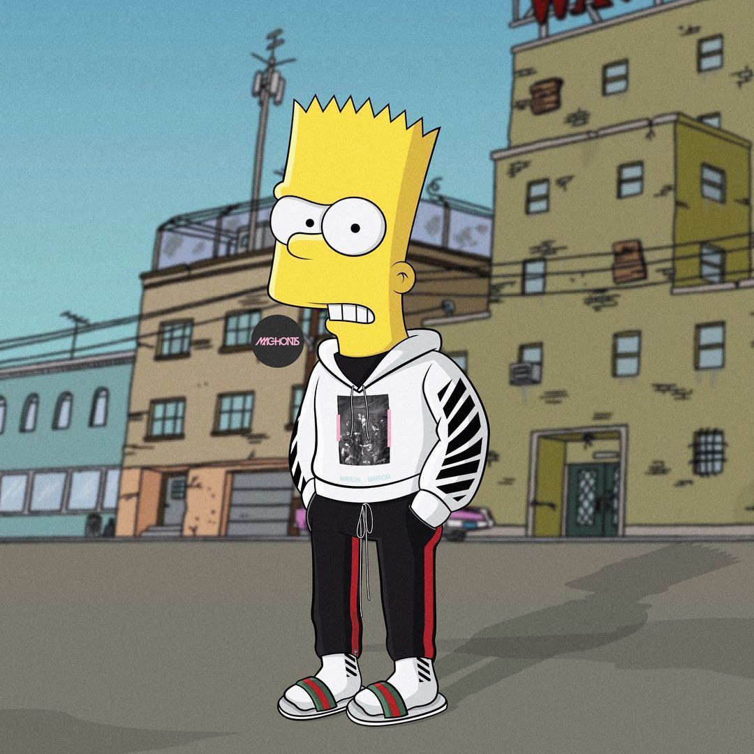 Cool Bart Simpson Gucci Wallpapers