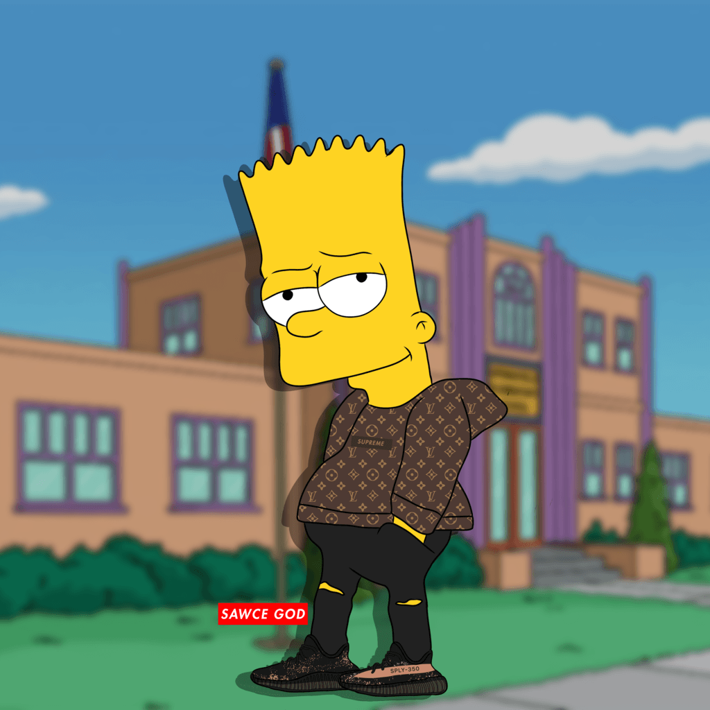 Cool Bart Simpson Gucci Wallpapers
