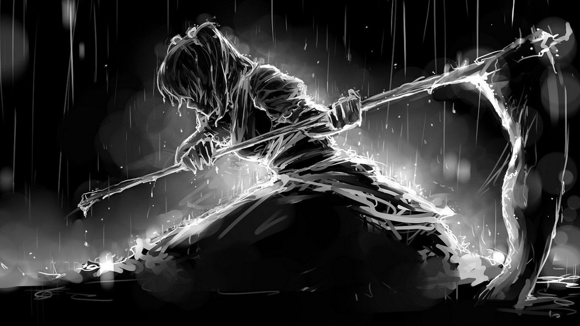 Cool Black And White Anime Wallpapers