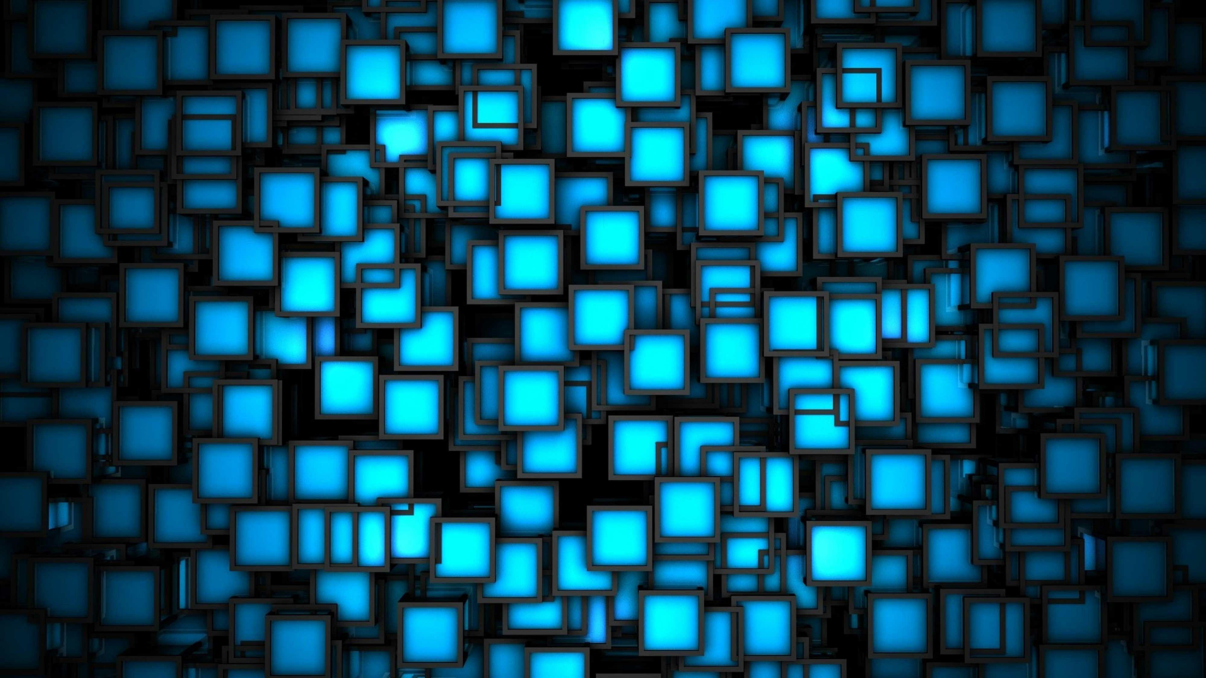 Cool Blue 3D Abstract Wallpapers