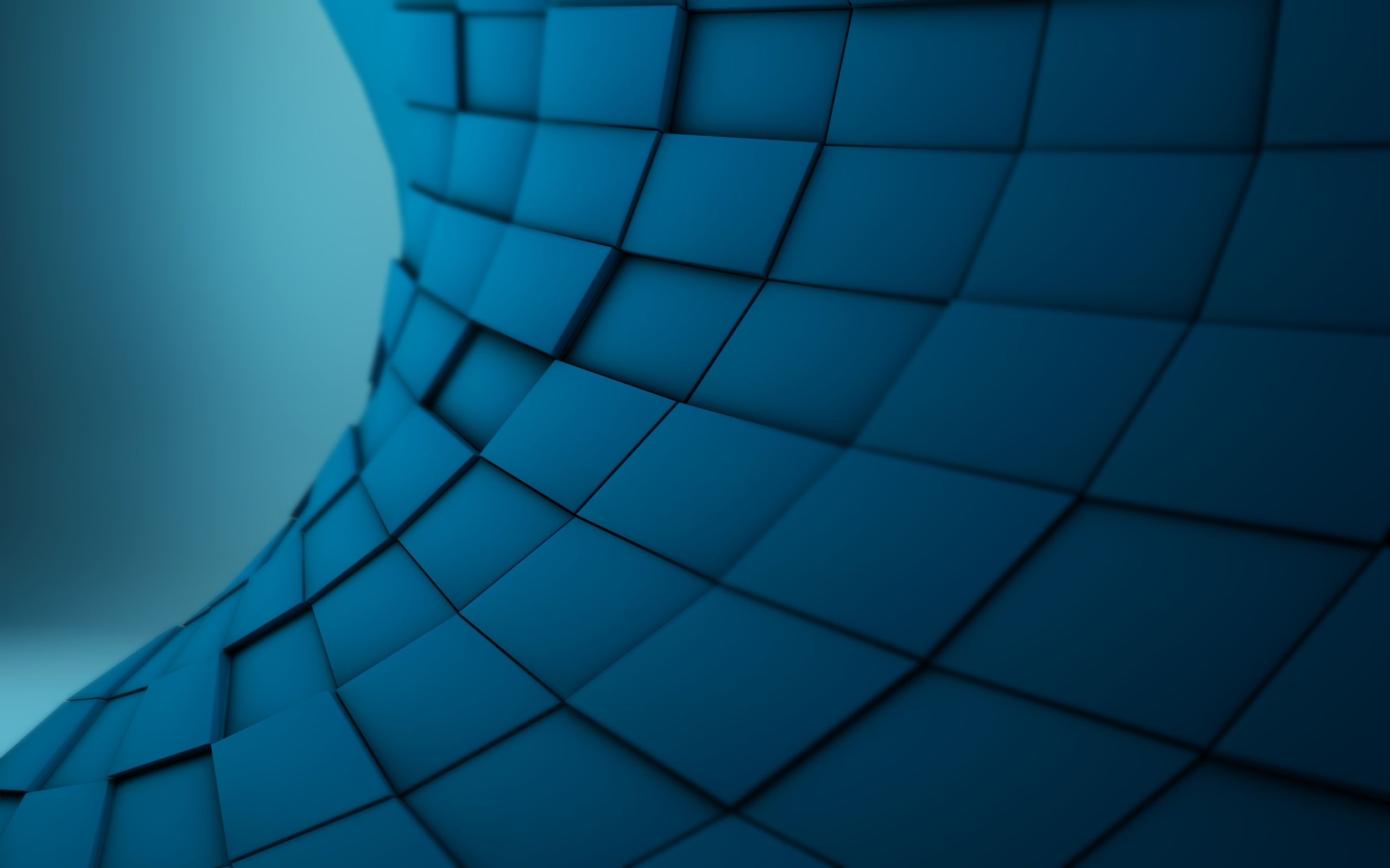 Cool Blue 3D Abstract Wallpapers