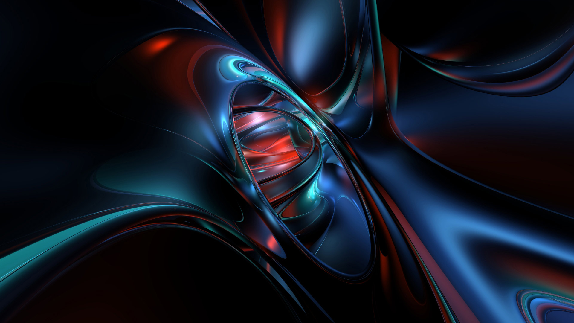 Cool Blue 3D Abstract Wallpapers