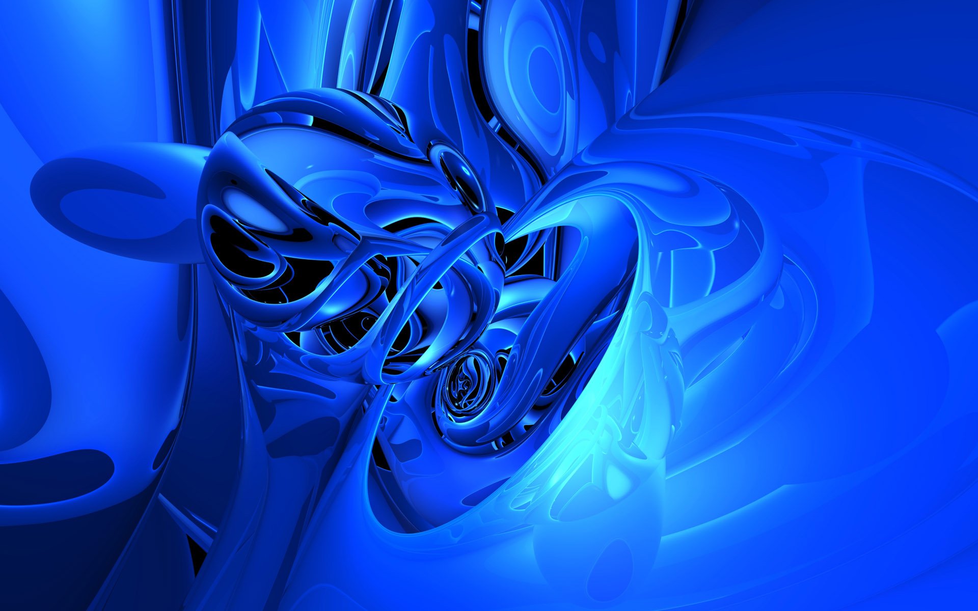 Cool Blue 3D Abstract Wallpapers