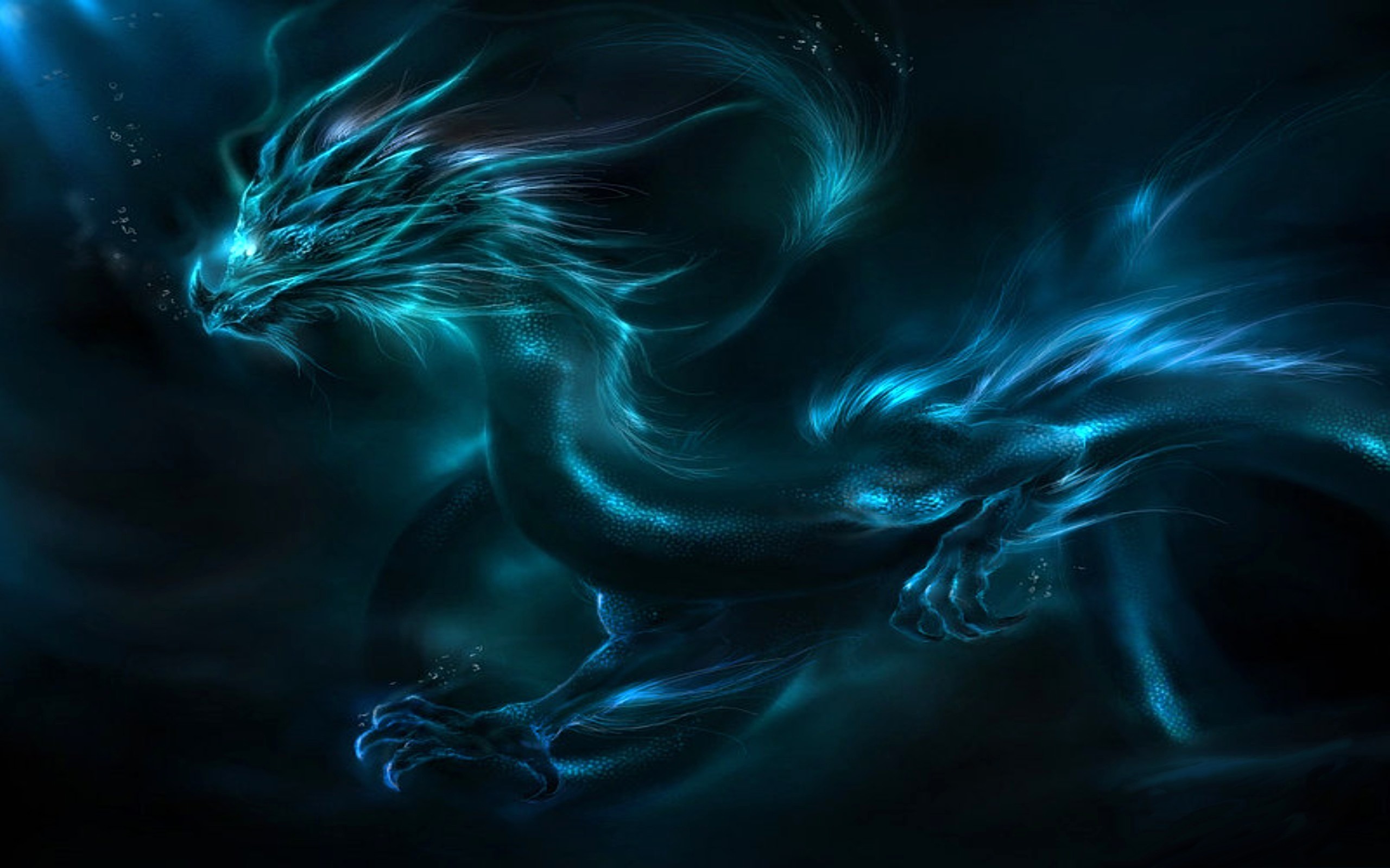 Cool Blue Dragon Wallpapers