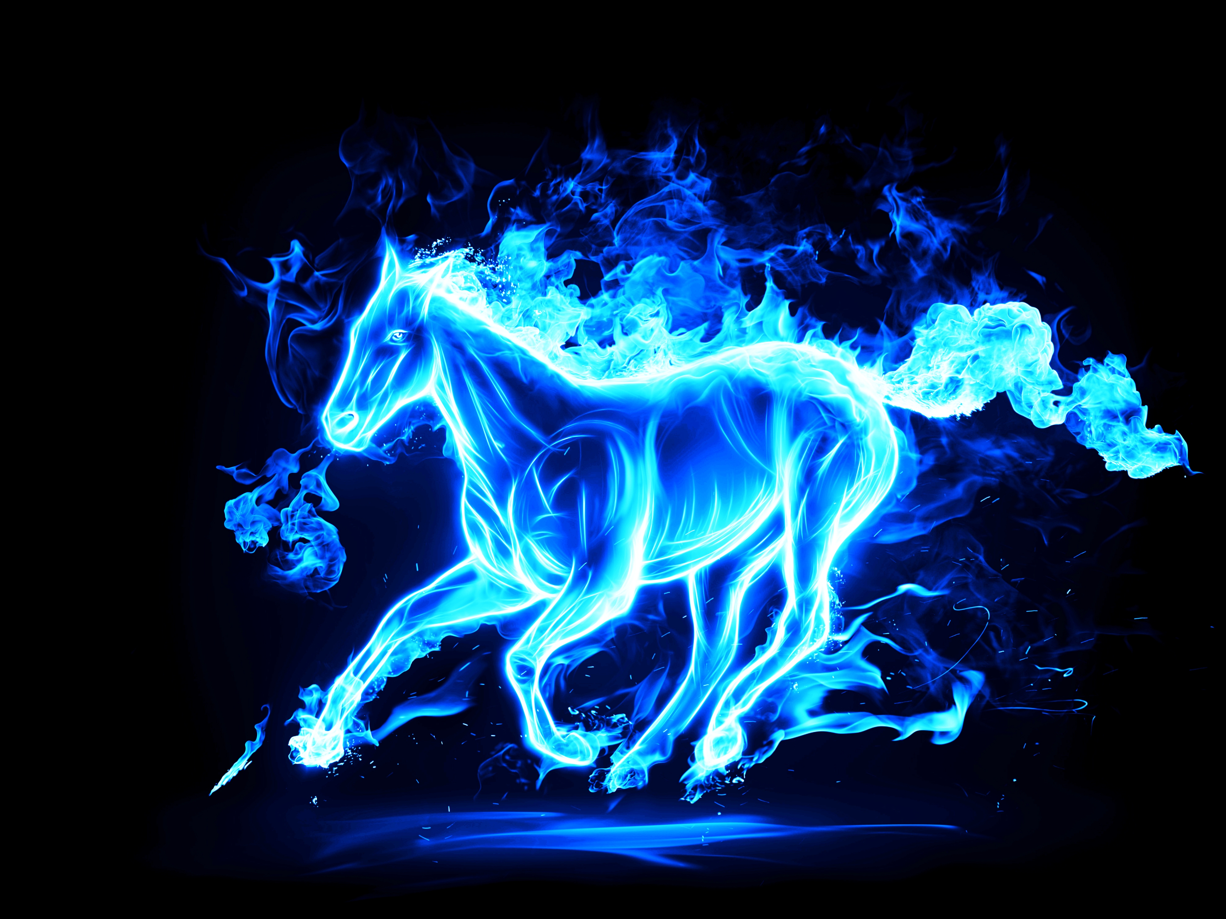 Cool Blue Fire Wallpapers