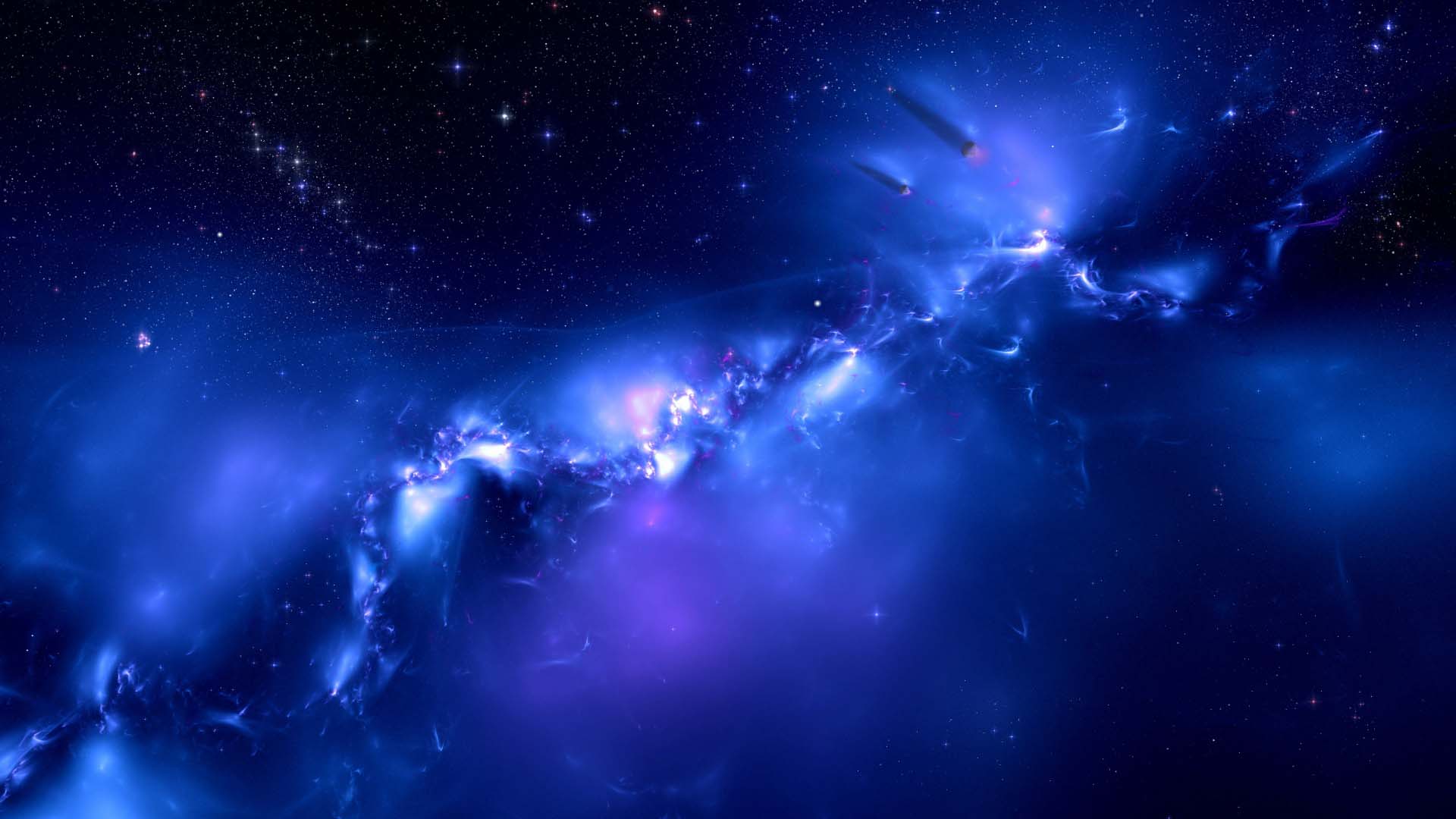 Cool Blue Galaxy Stars Wallpapers