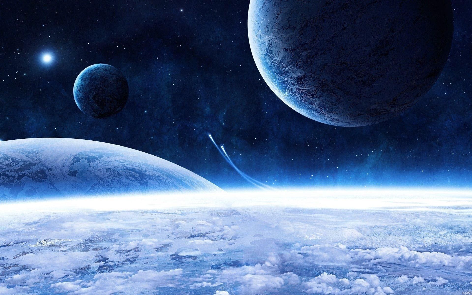 Cool Blue Space Wallpapers