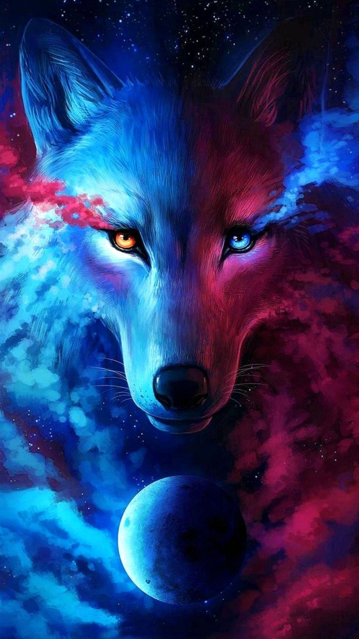 Cool Blue Wolf Wallpapers