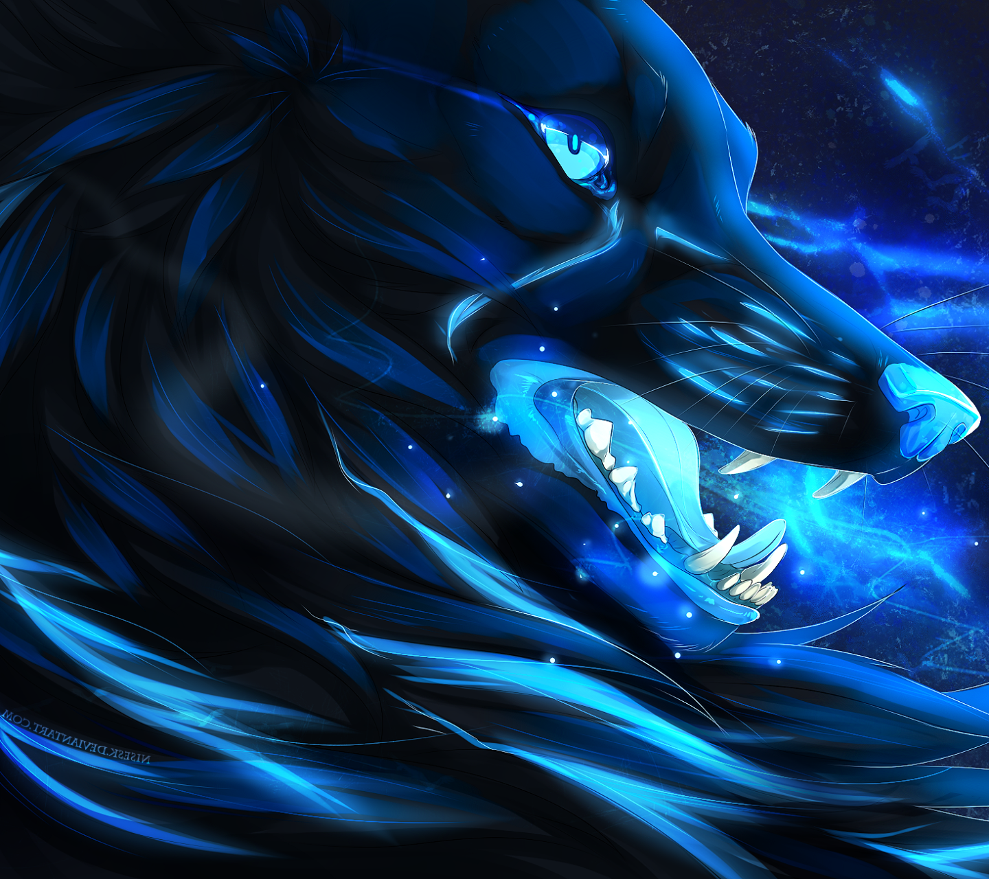 Cool Blue Wolf Wallpapers