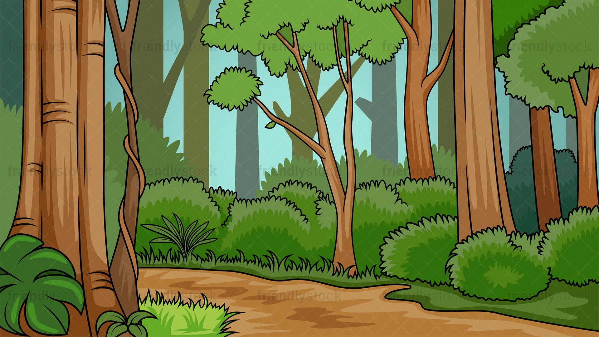 Cool Cartoon Forest Wallpapers