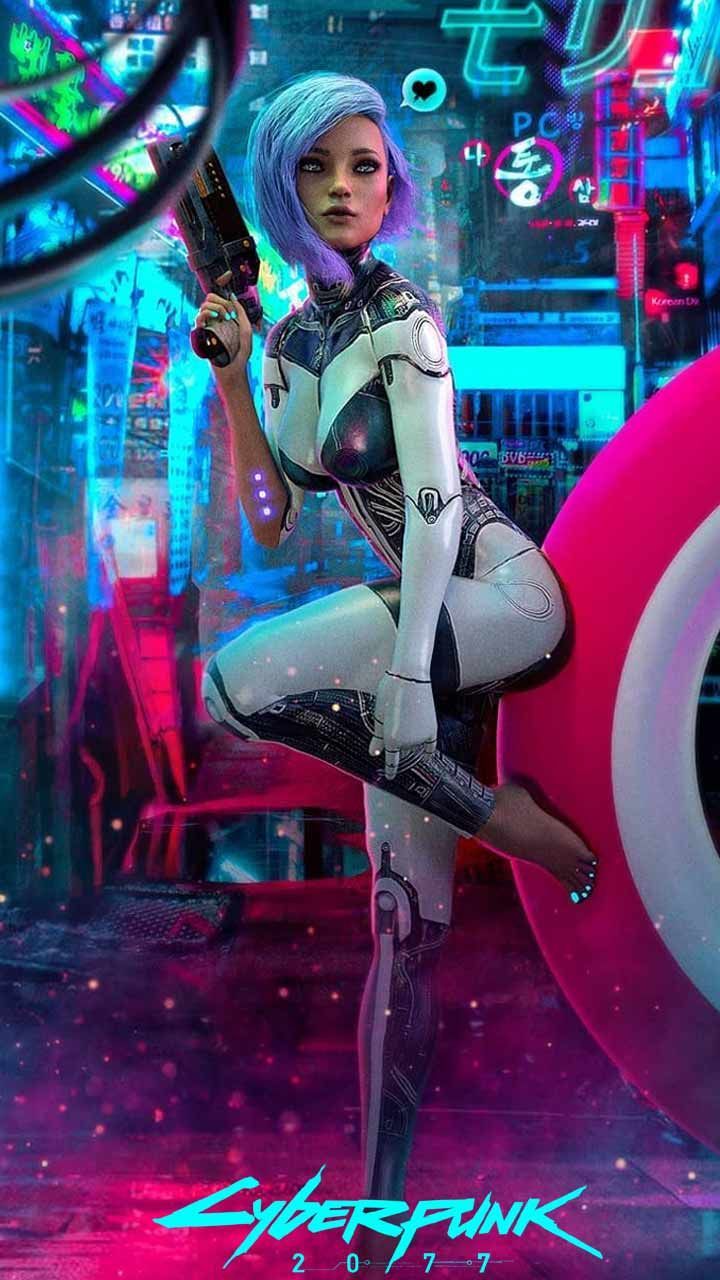 Cool Cyberpunk Cyborg Girl Wallpapers