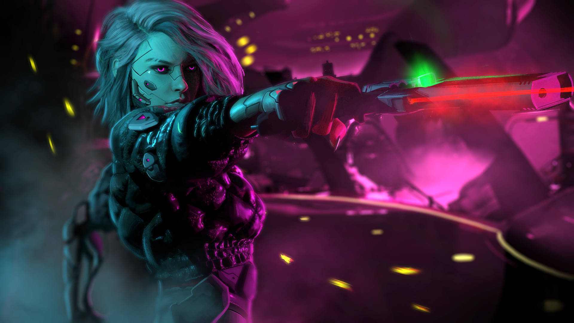 Cool Cyberpunk Cyborg Girl Wallpapers