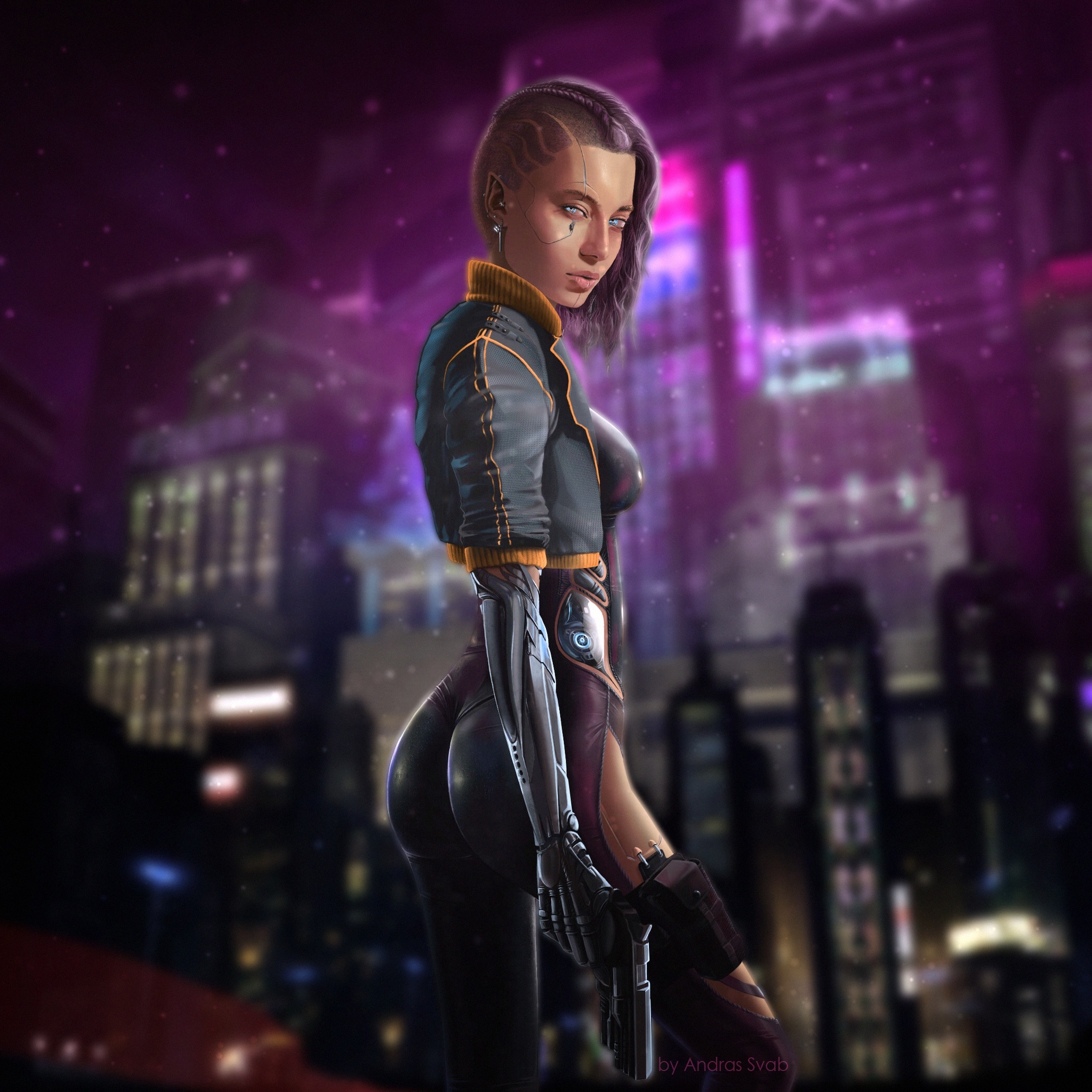 Cool Cyberpunk Cyborg Girl Wallpapers