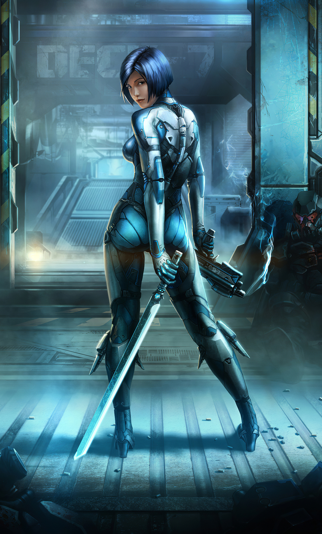 Cool Cyberpunk Cyborg Girl Wallpapers