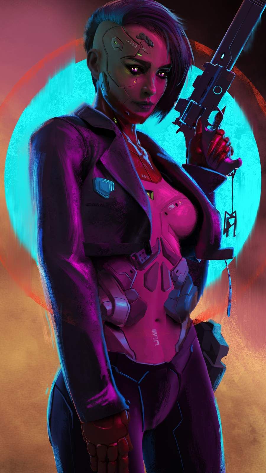 Cool Cyberpunk Cyborg Girl Wallpapers