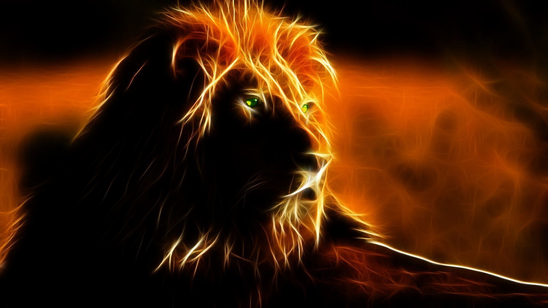 Cool Fire Lion Wallpapers