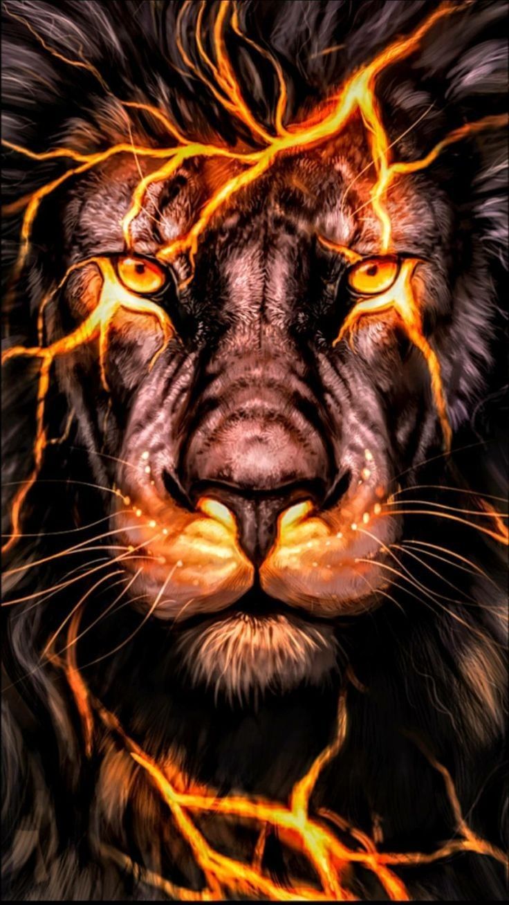 Cool Fire Lion Wallpapers
