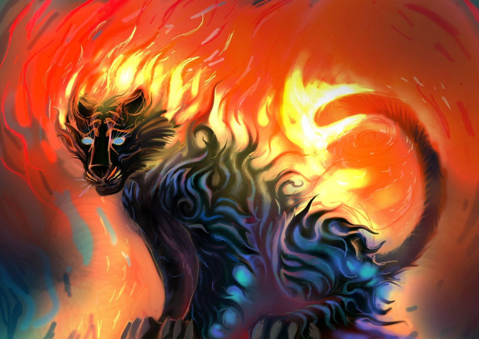 Cool Fire Tiger Wallpapers