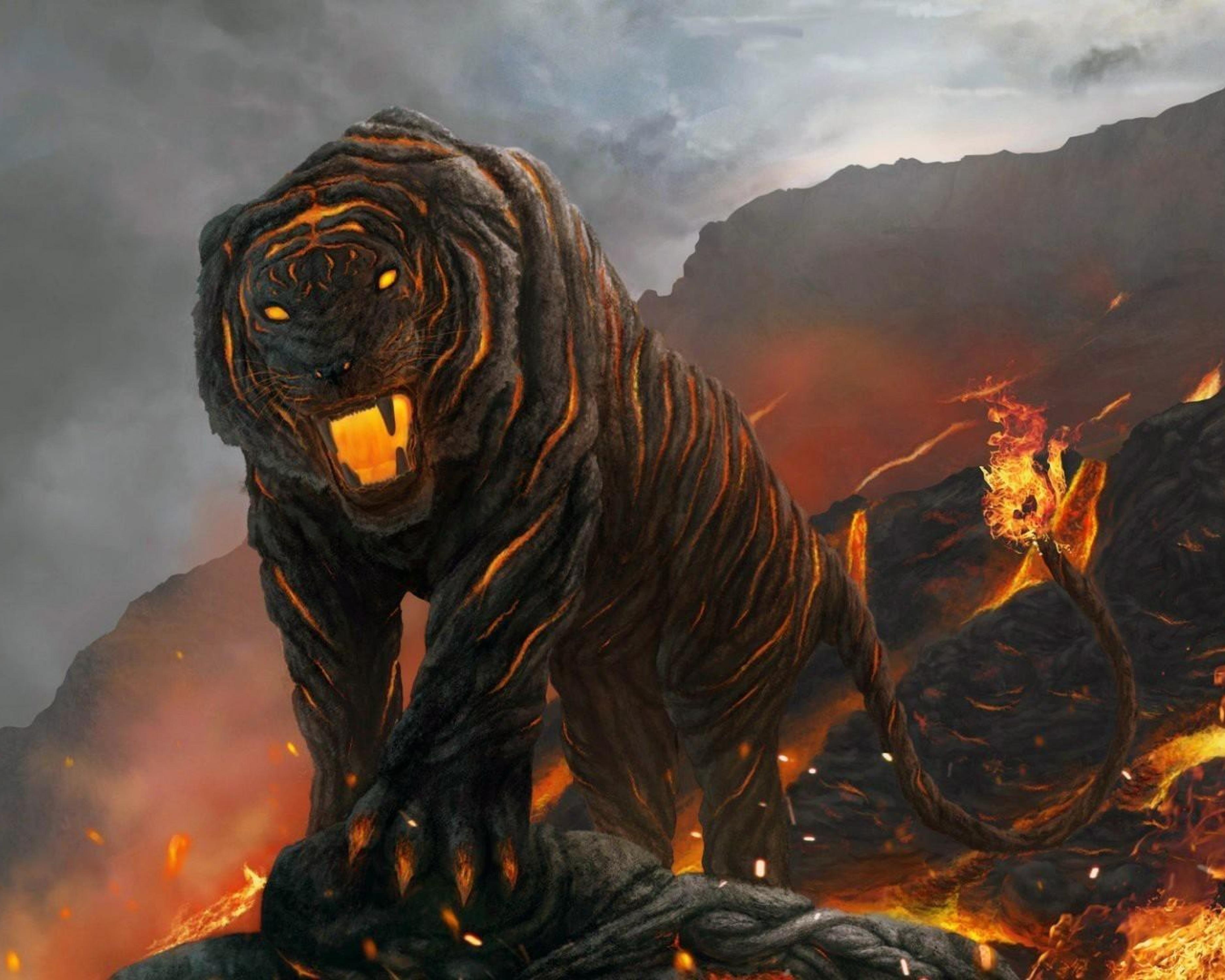 Cool Fire Tiger Wallpapers