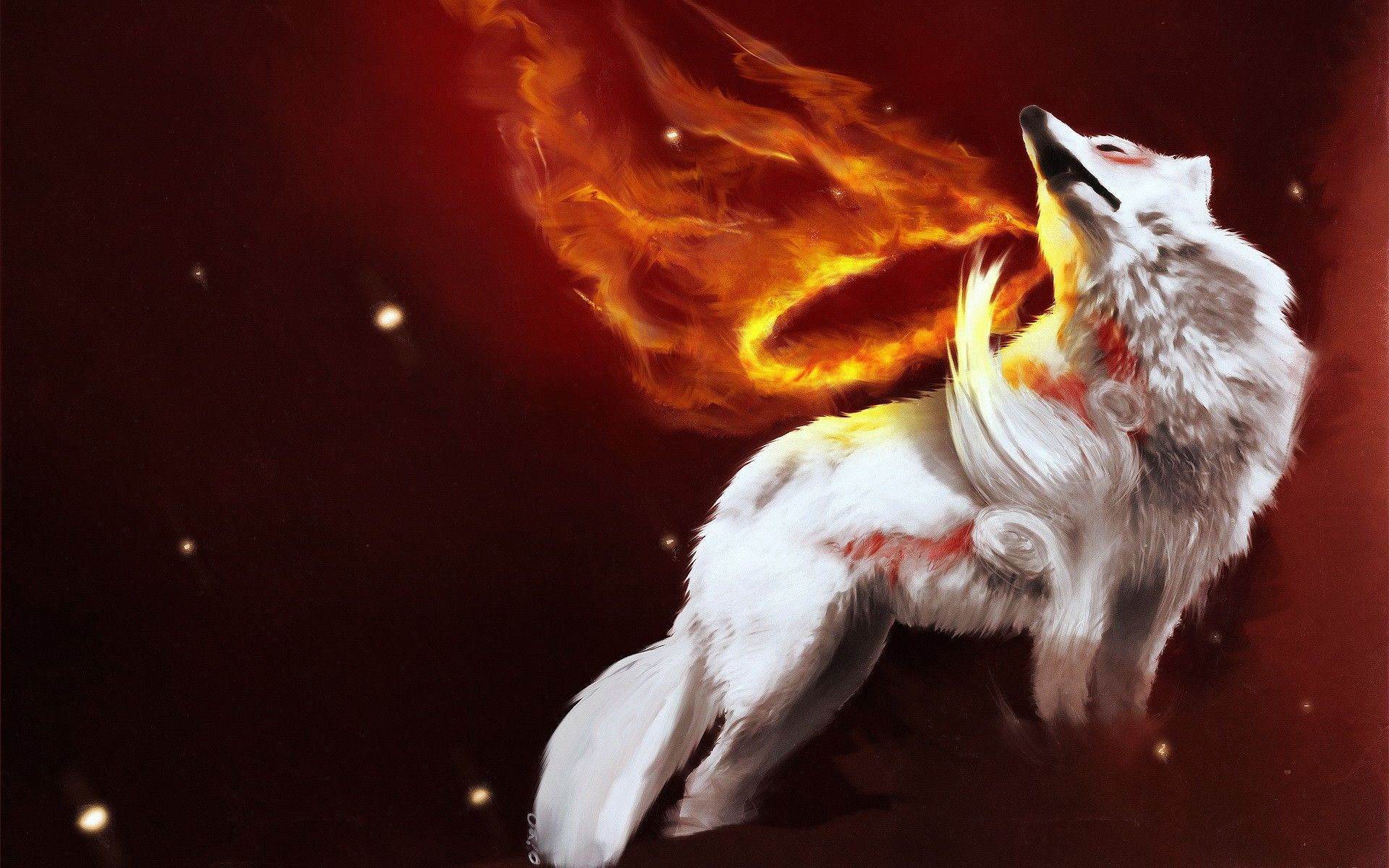 Cool Fire Wolf Wallpapers