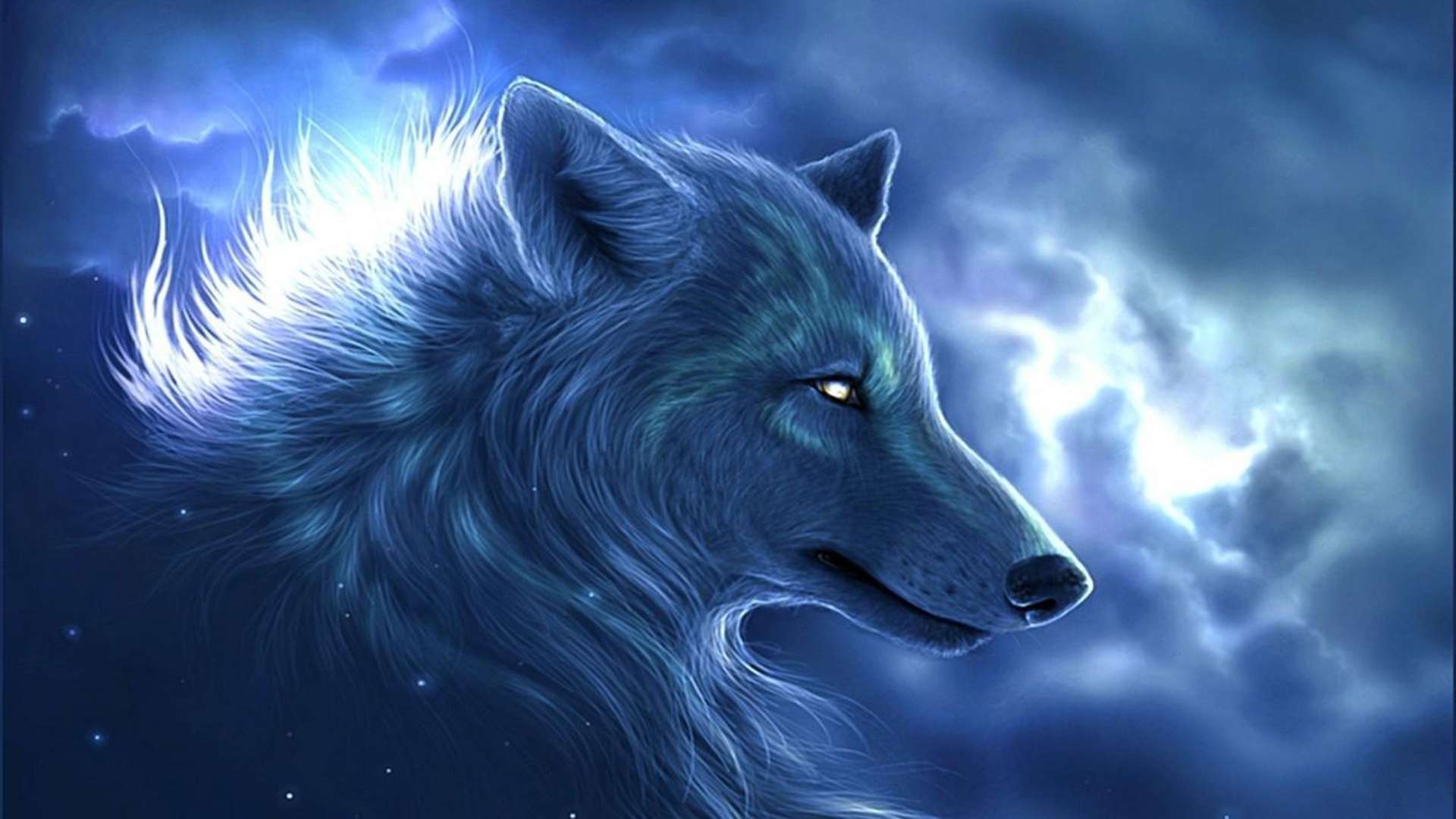 Cool Galaxy Wolves Wallpapers Wallpapers