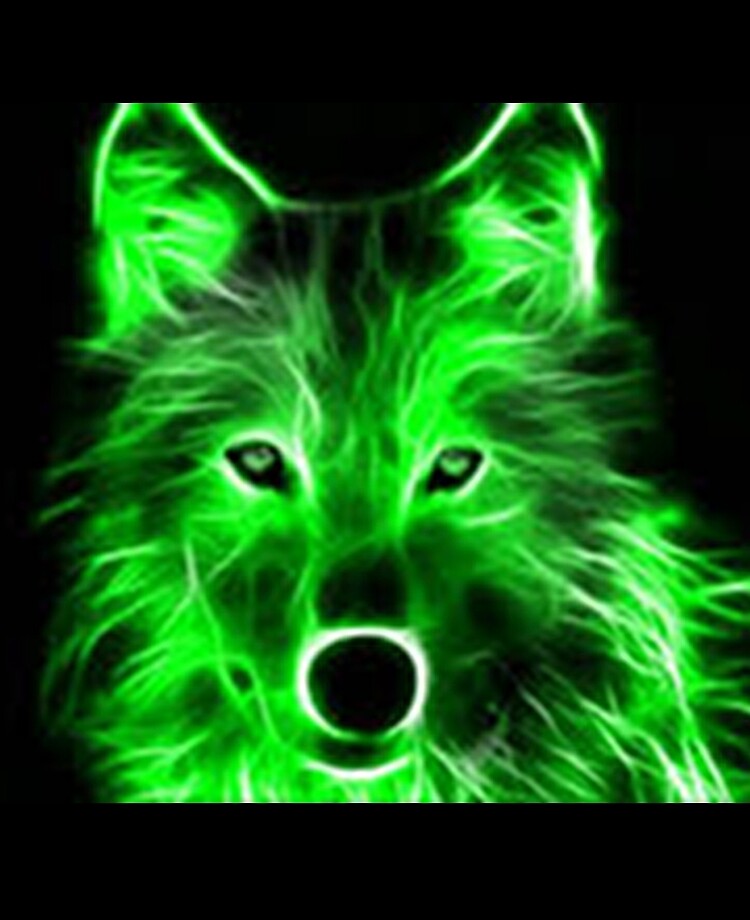 Cool Green Wolf Wallpapers