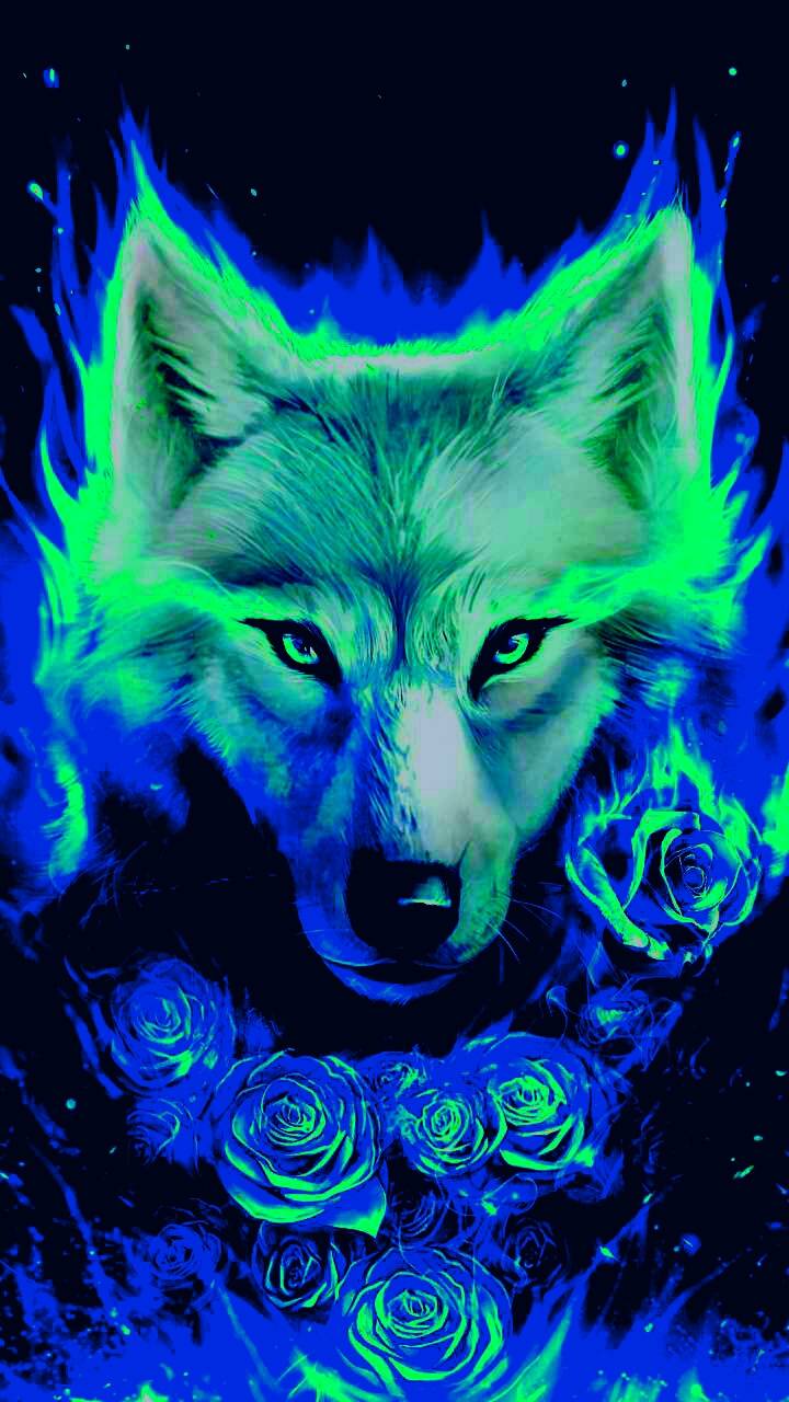 Cool Green Wolf Wallpapers