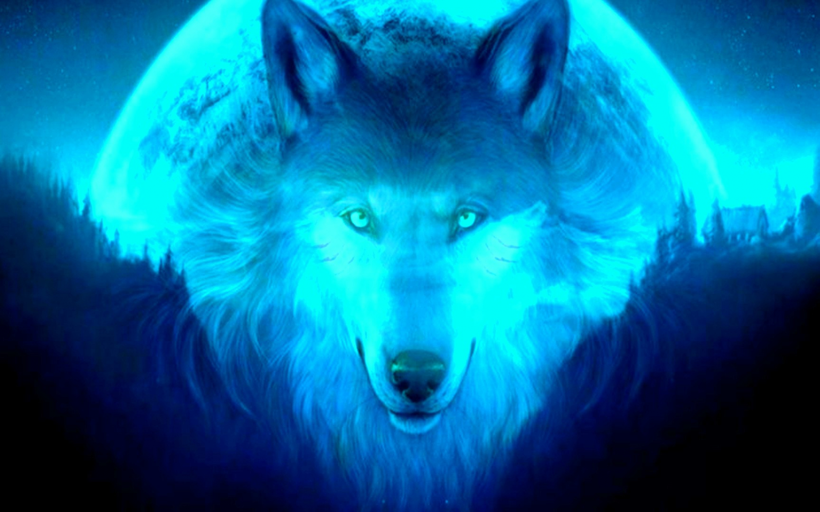 Cool Green Wolf Wallpapers