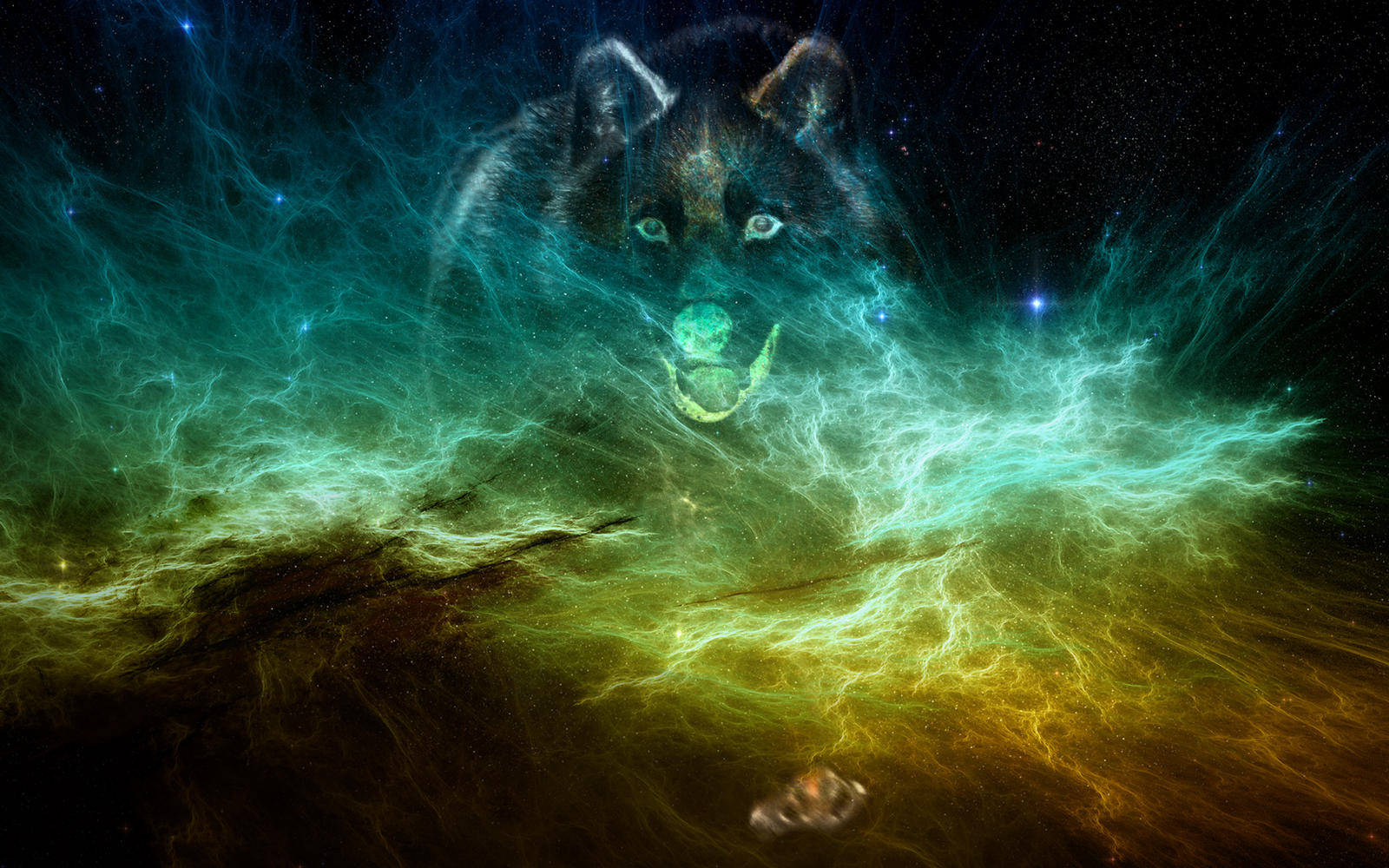 Cool Green Wolf Wallpapers