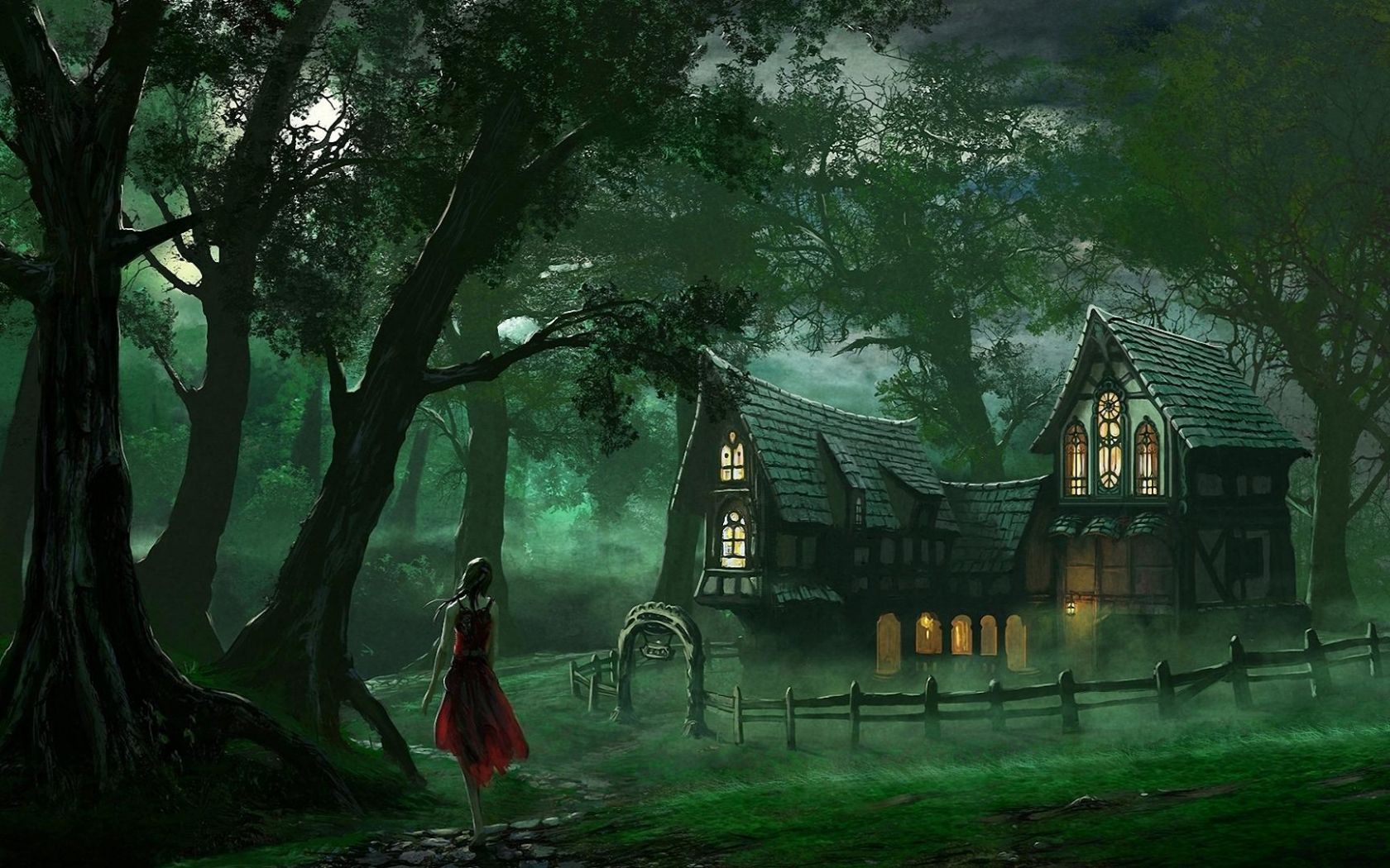 Cool Lonely House Art Wallpapers