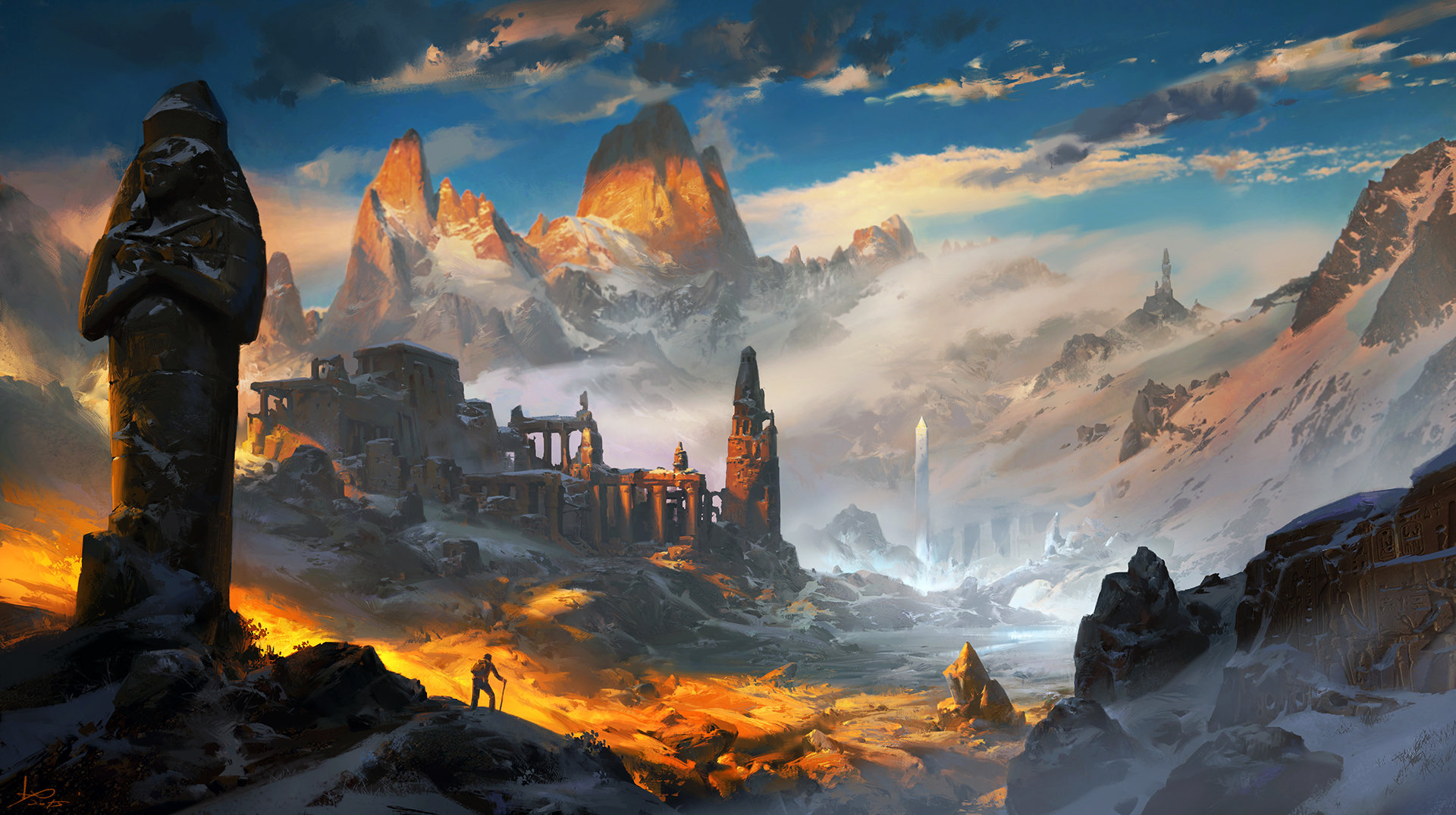 Cool Mountain Fantasy Art Wallpapers