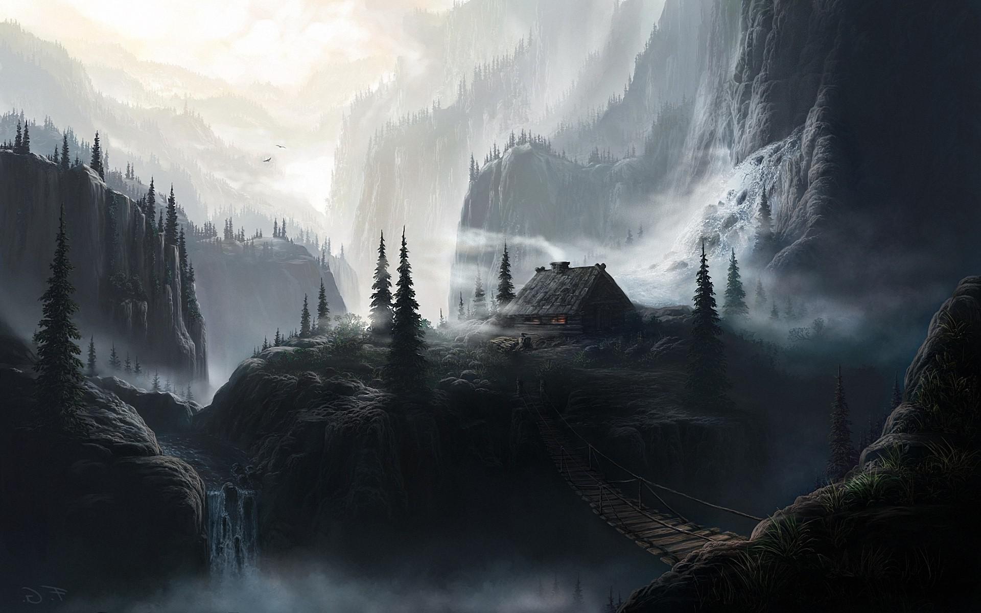 Cool Mountain Fantasy Art Wallpapers