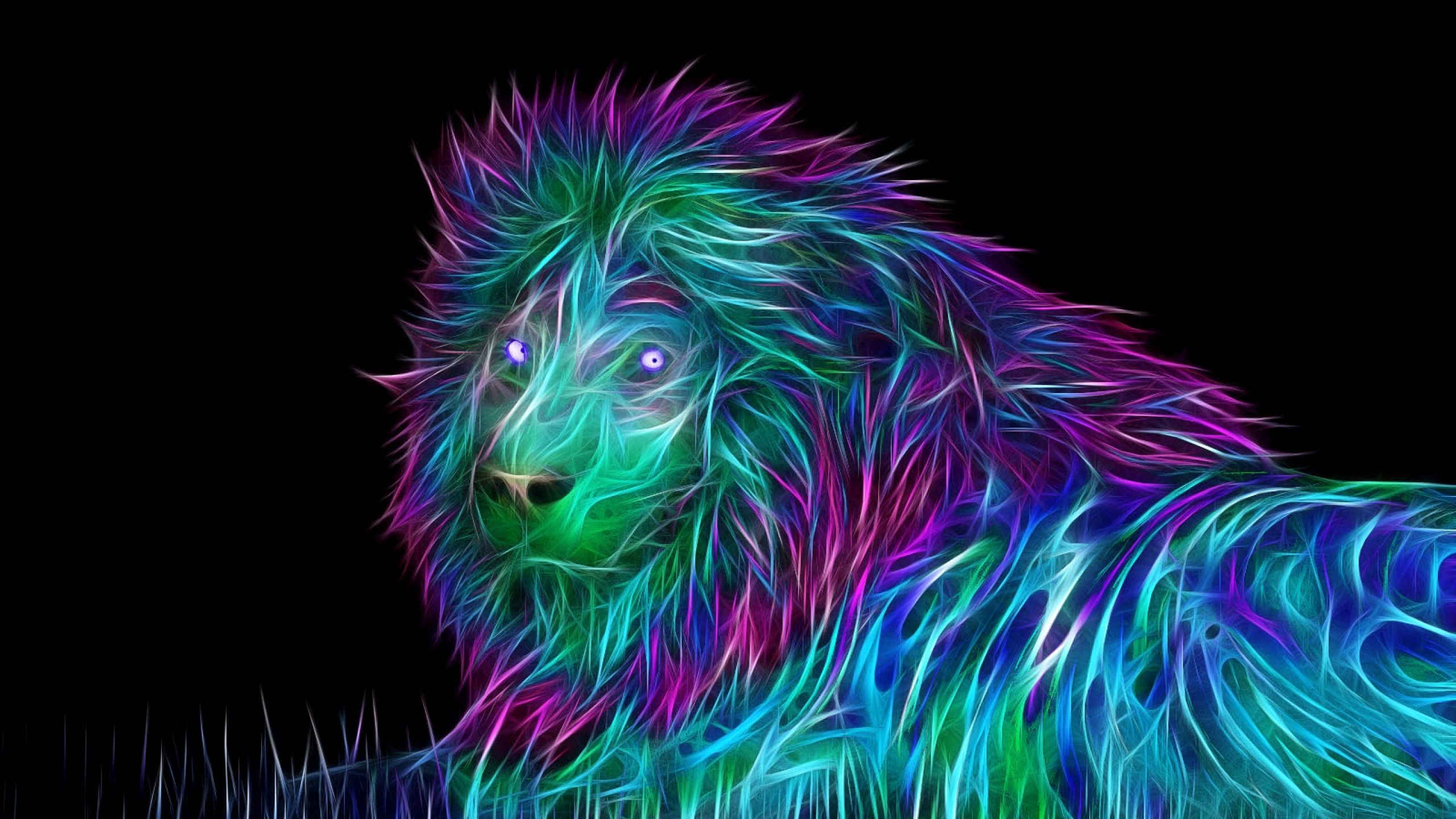 Cool Neon Lion Wallpapers