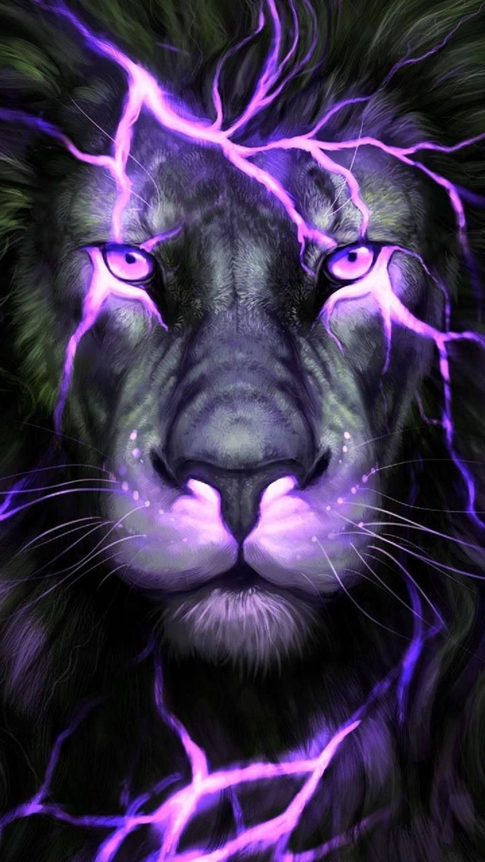 Cool Neon Lion Wallpapers