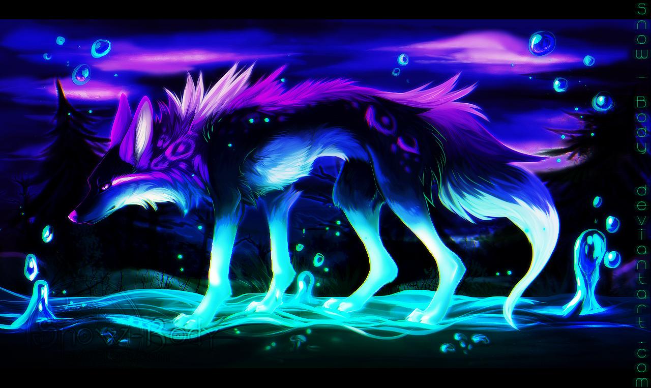 Cool Neon Wolves Wallpapers Wallpapers