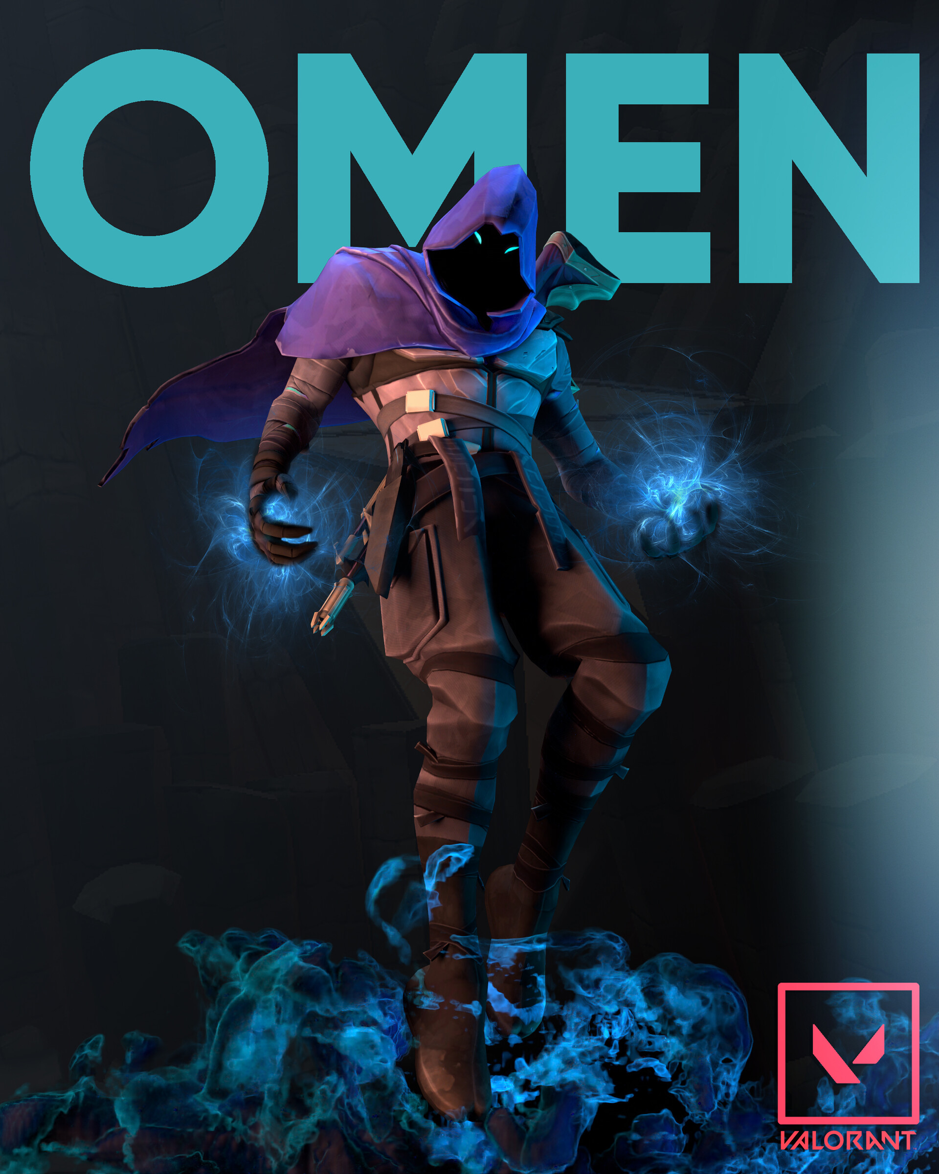 Cool Omen Valorant Poster Wallpapers