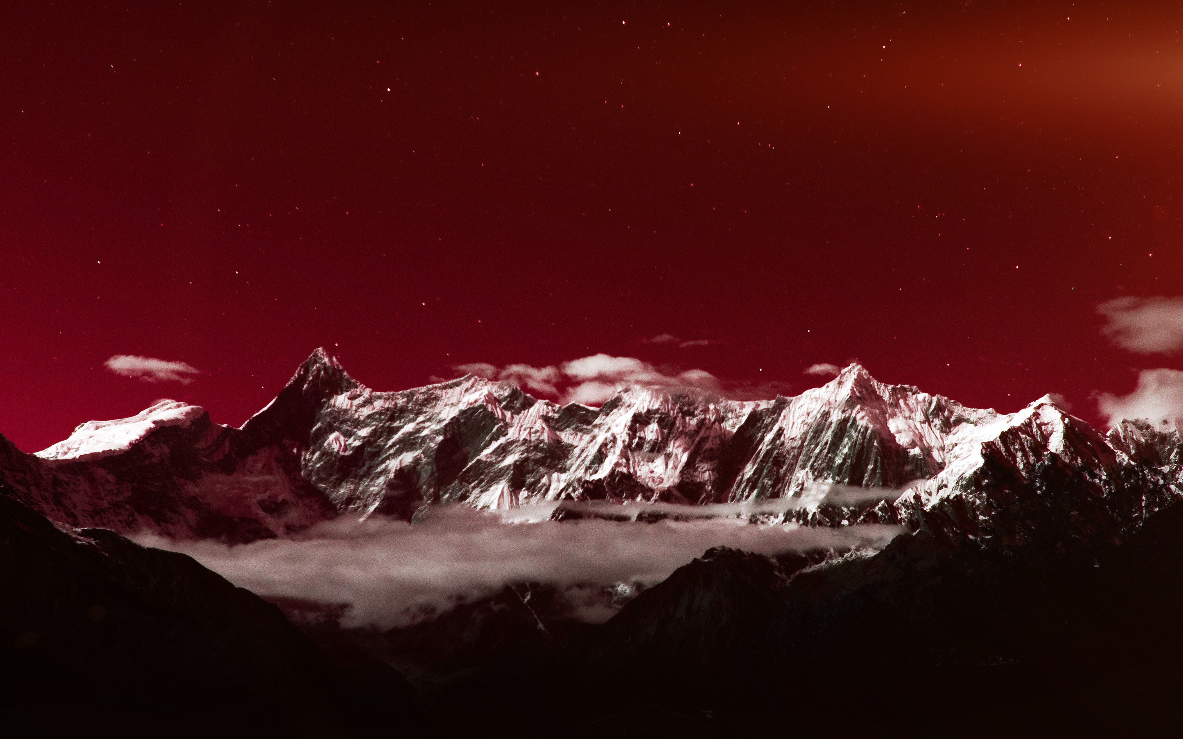 Cool Red Mountains 4K Wallpapers