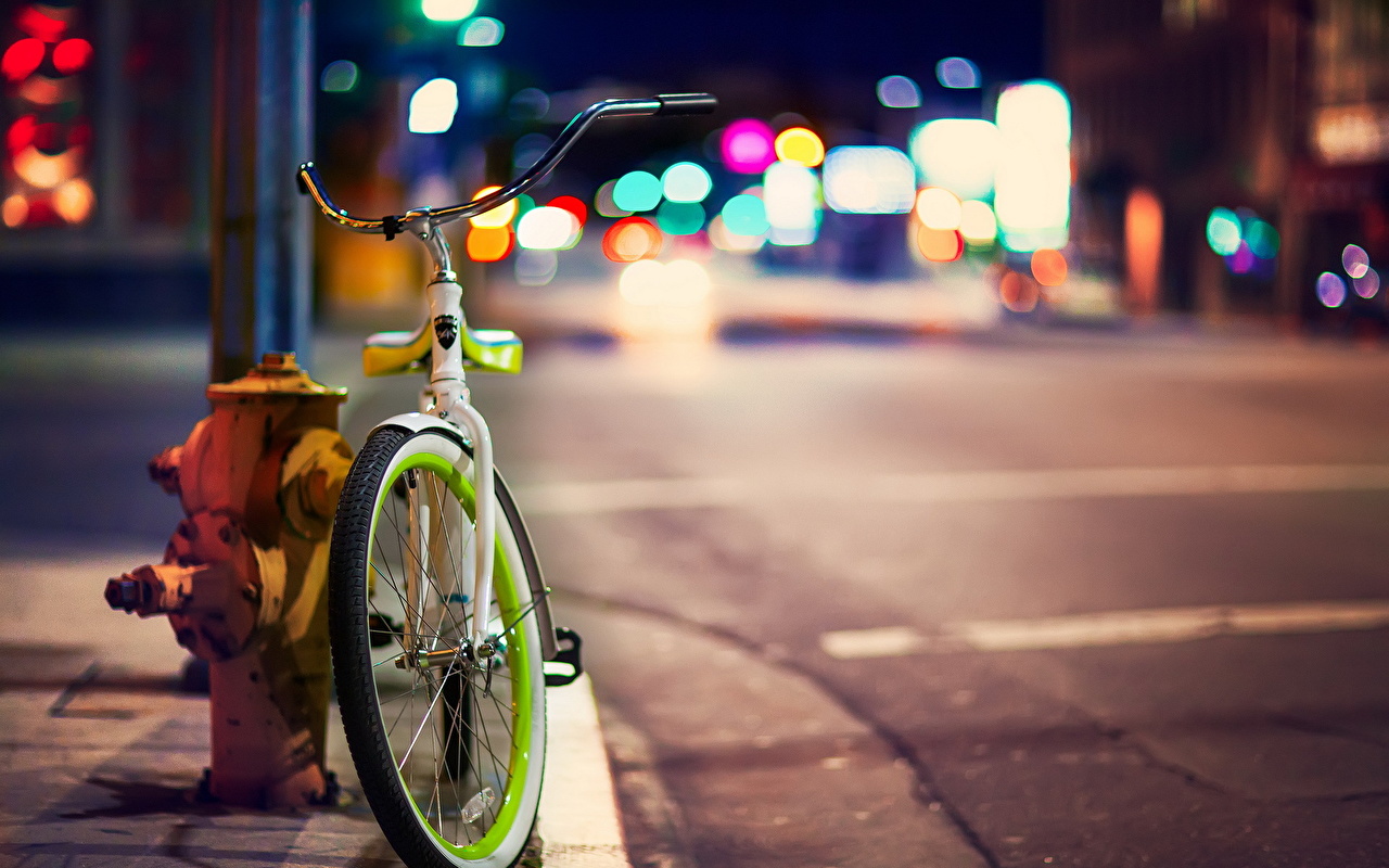 Cool Riding Bike At Night Wallpapers