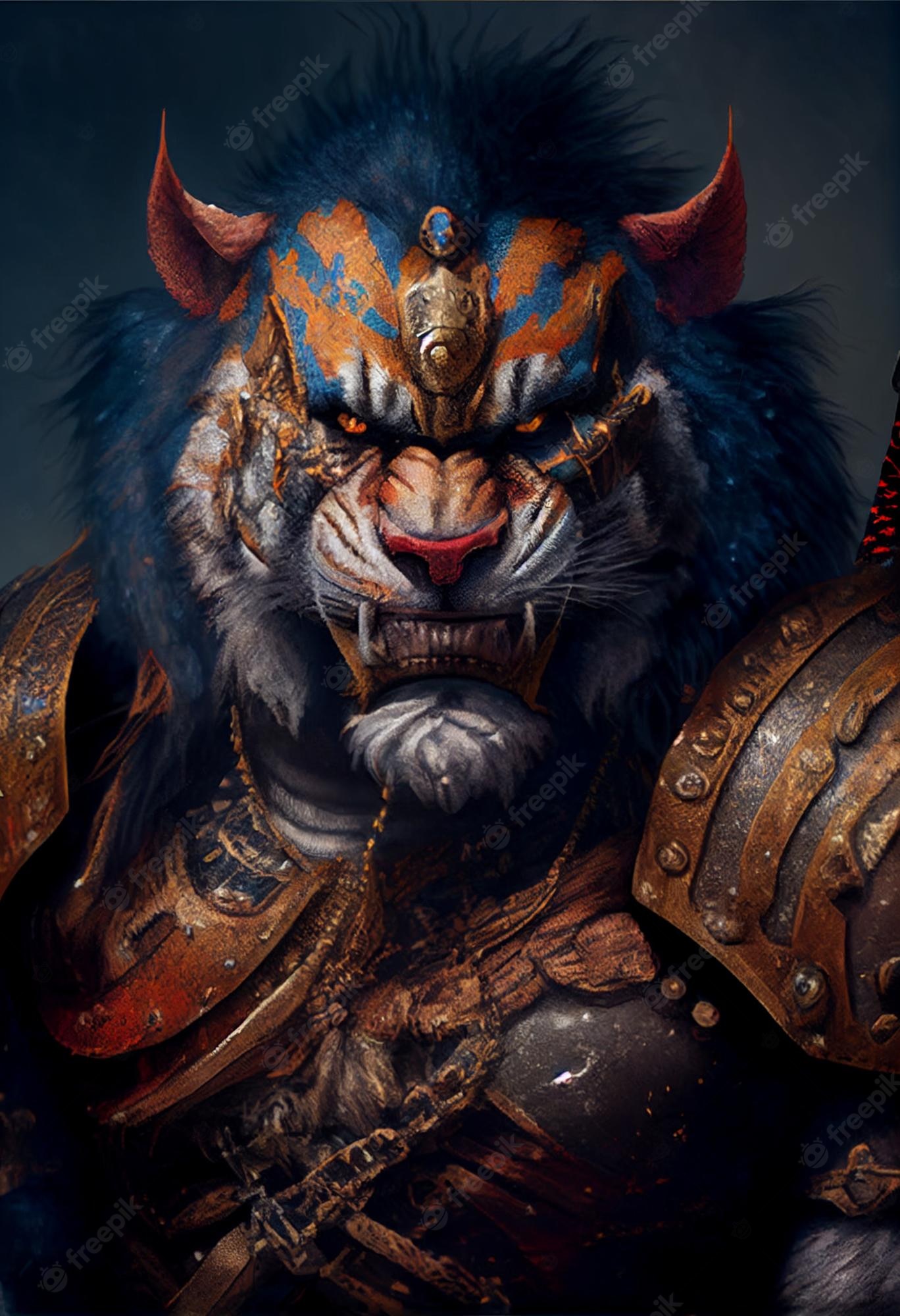 Cool Tiger Warrior Wallpapers